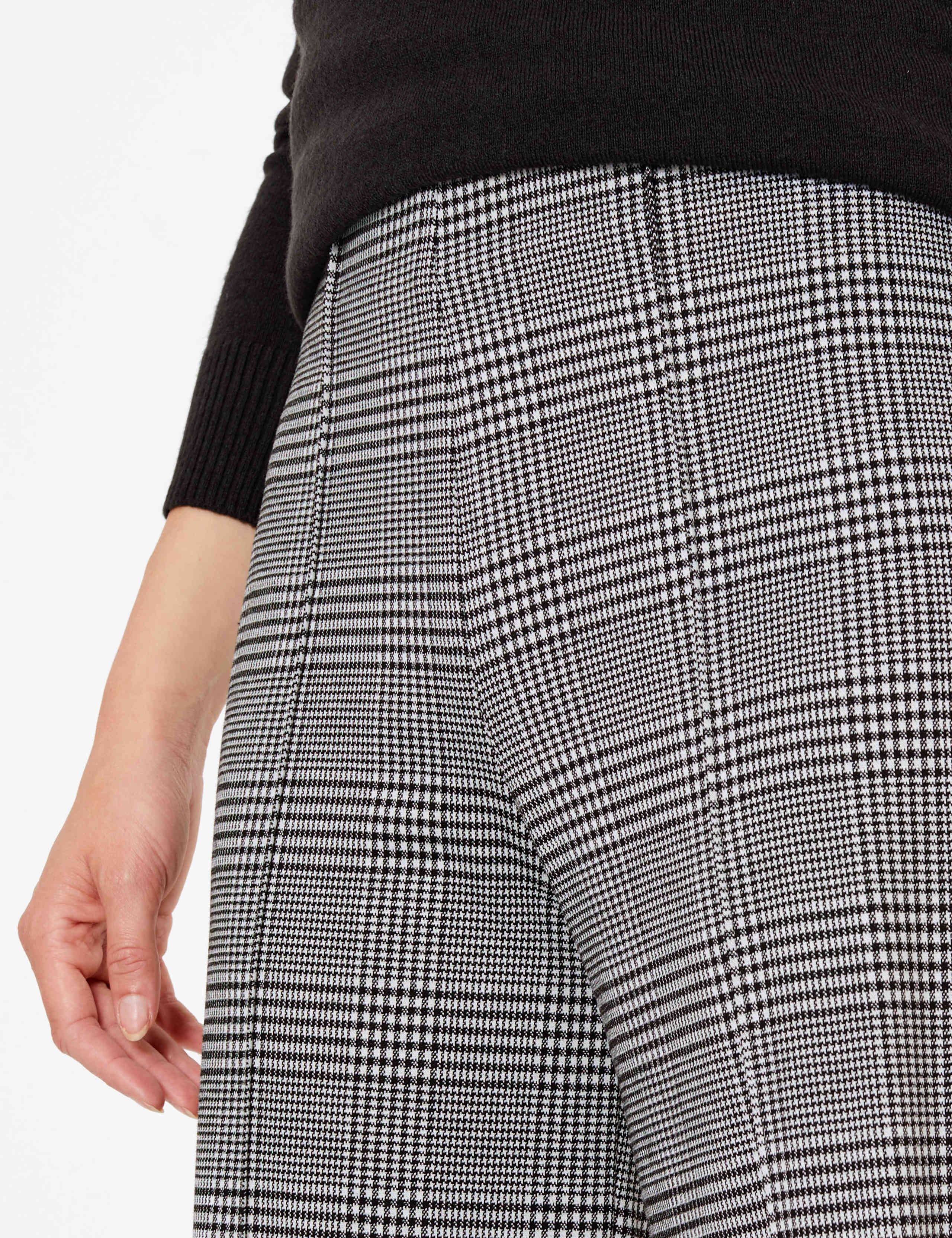 Checked Wide Leg Trousers 3 of 4