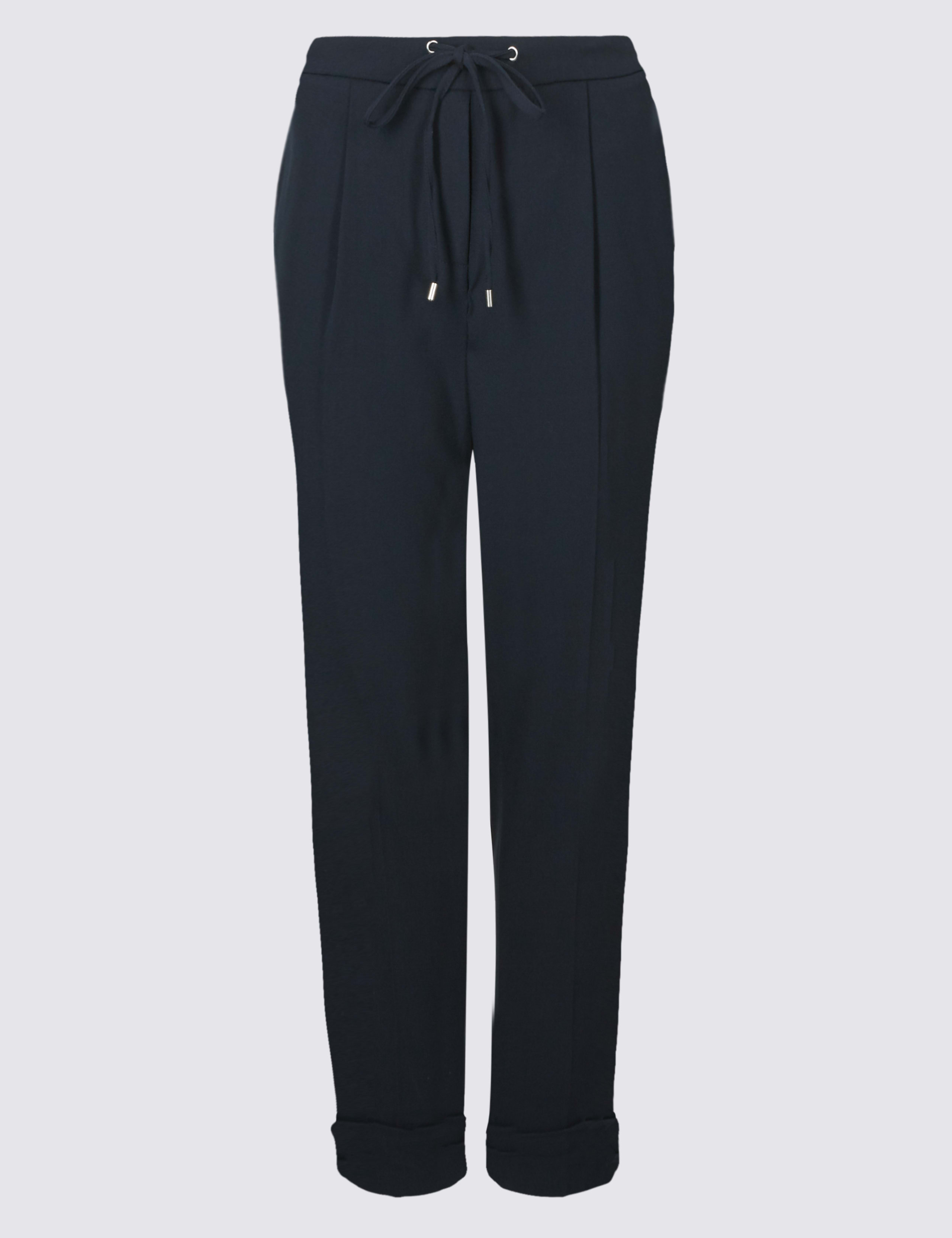 Drawstring Tapered Ankle Grazer Trousers 2 of 6