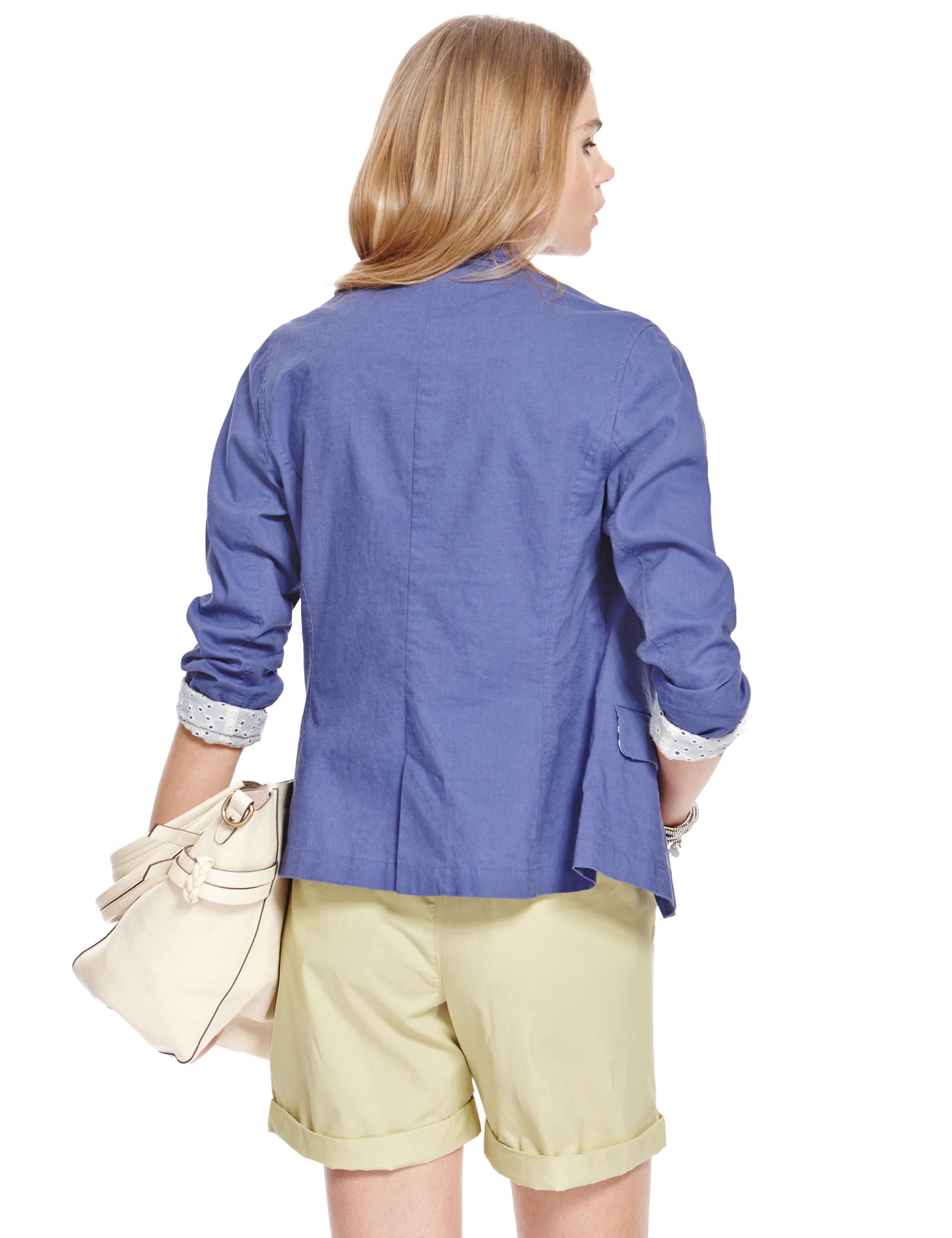 Linen Blend 1 Button Blazer 3 of 3