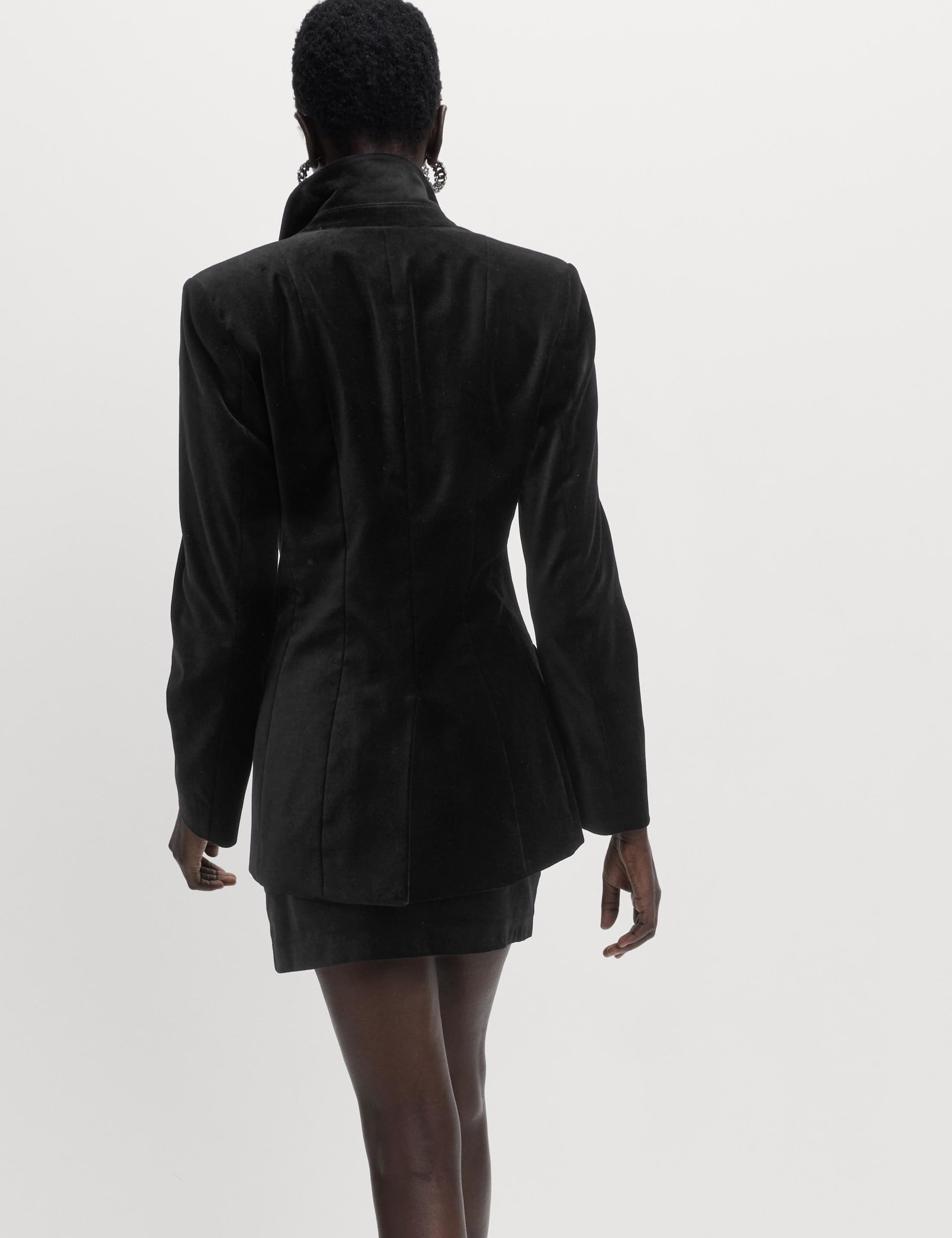 Cotton Rich Velvet Mini A-Line Skirt 3 of 3