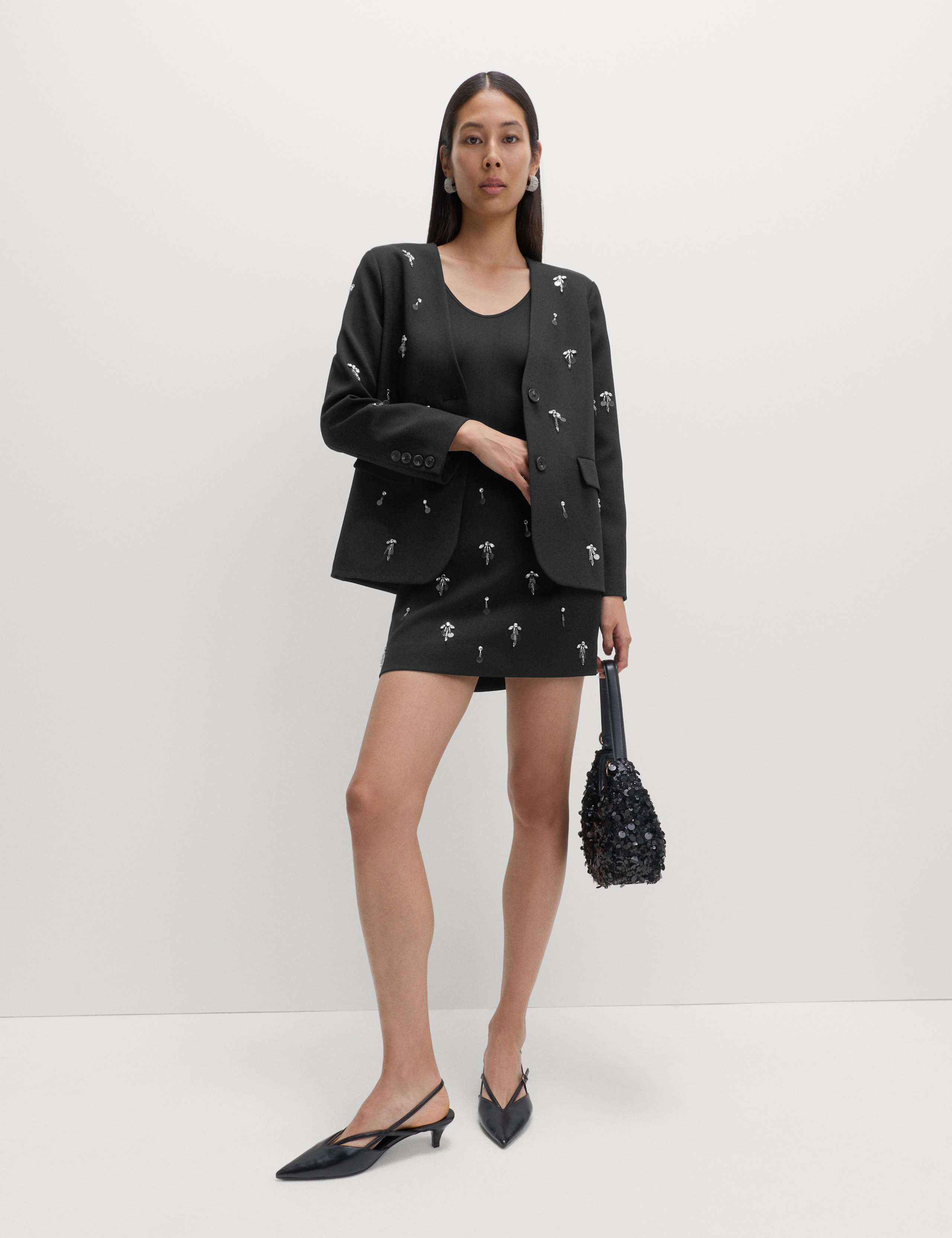 Embellished Single Breasted Blazer 1 of 5