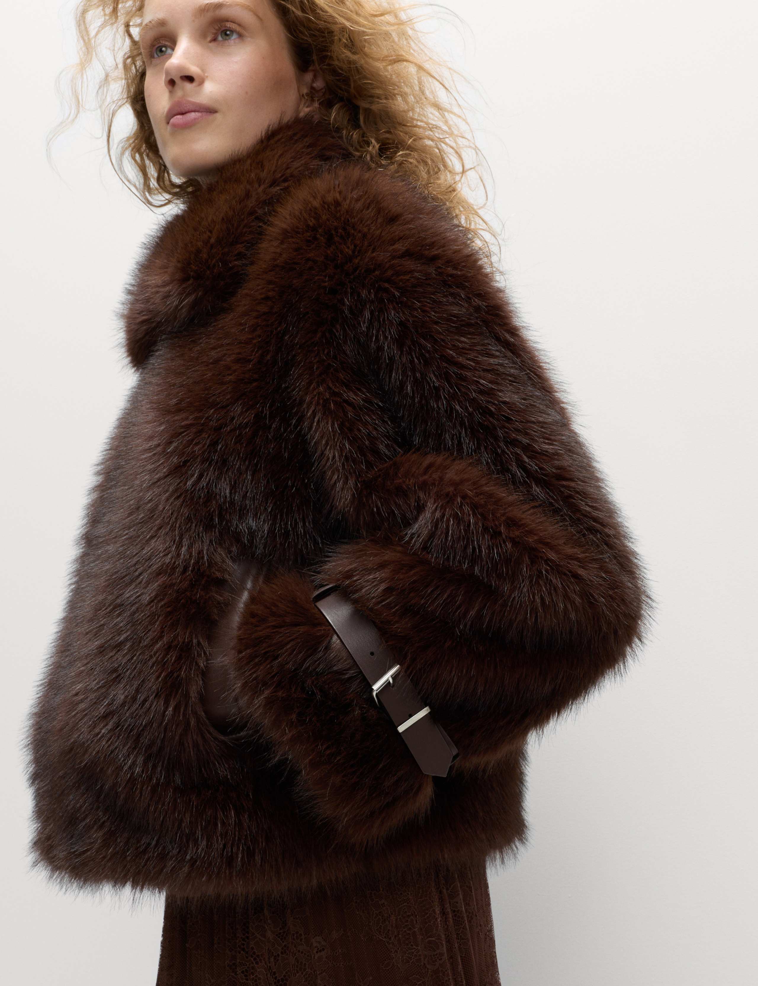 Faux Fur Aviator Coat 5 of 6