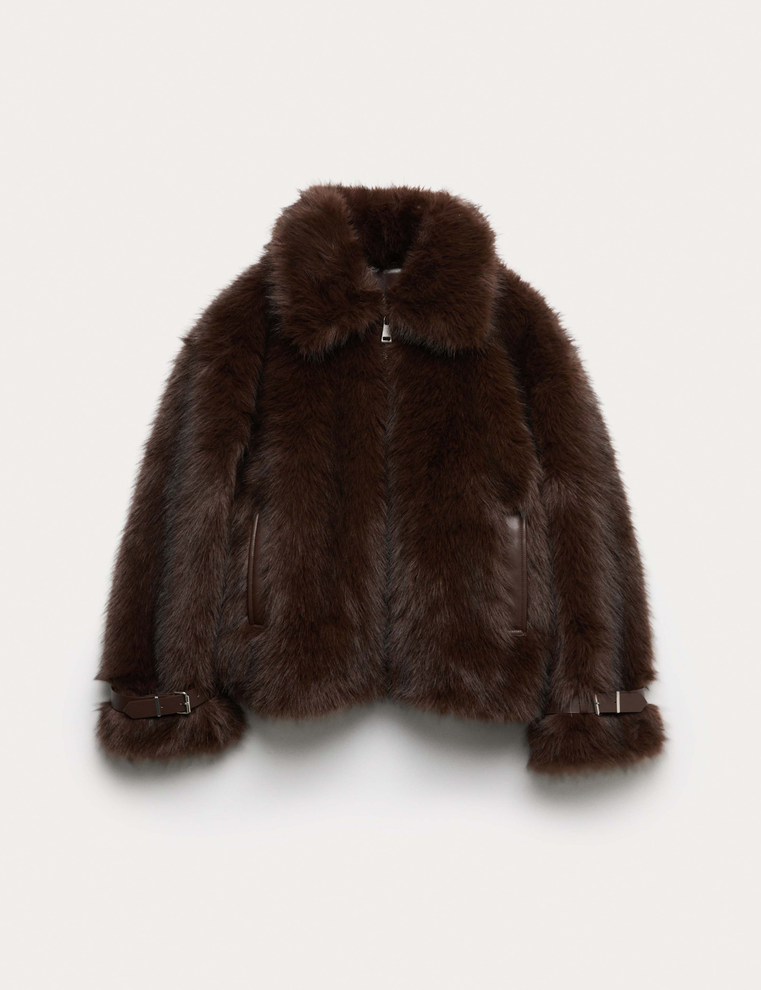 Faux Fur Aviator Coat 2 of 6