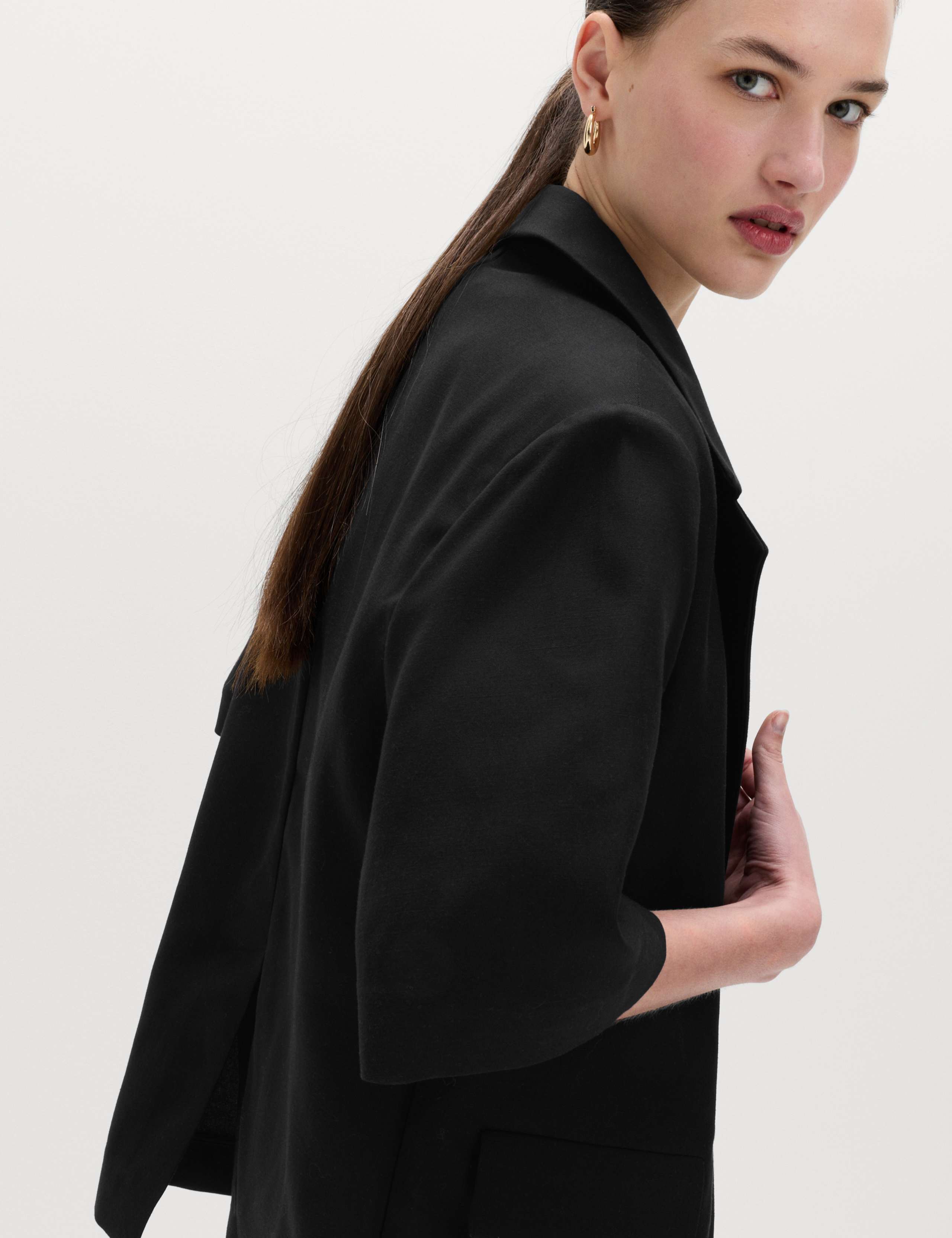 Lyocell Rich Short Sleeve Jacket with Linen 5 of 5