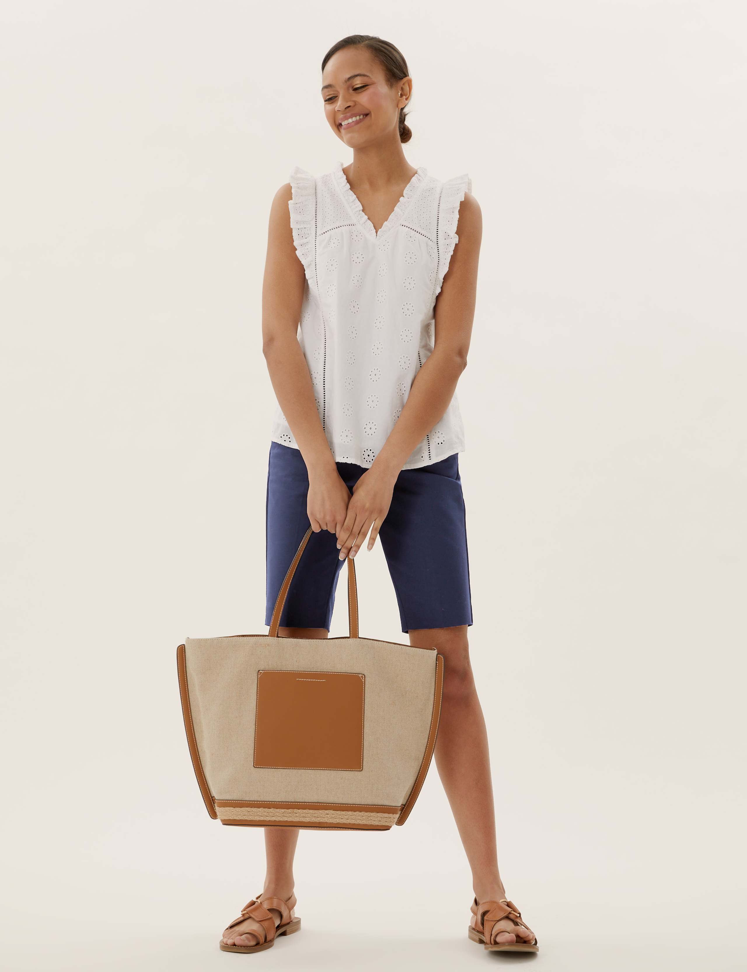 Cotton Tailored Chino Shorts 3 of 5