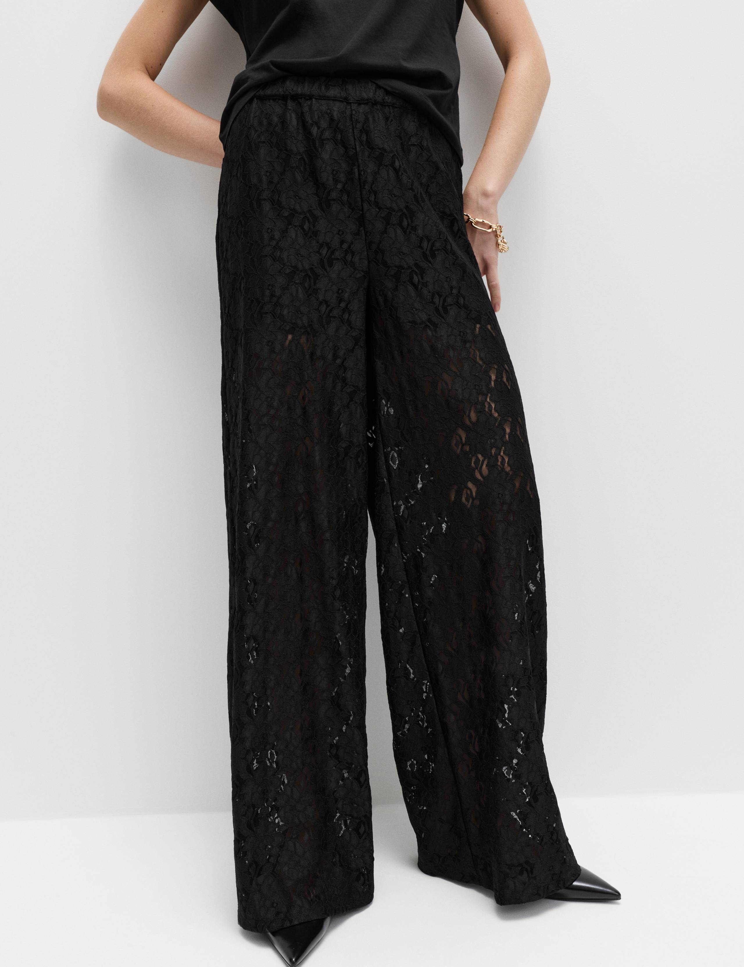 Lace Wide Leg Trousers 3 of 5