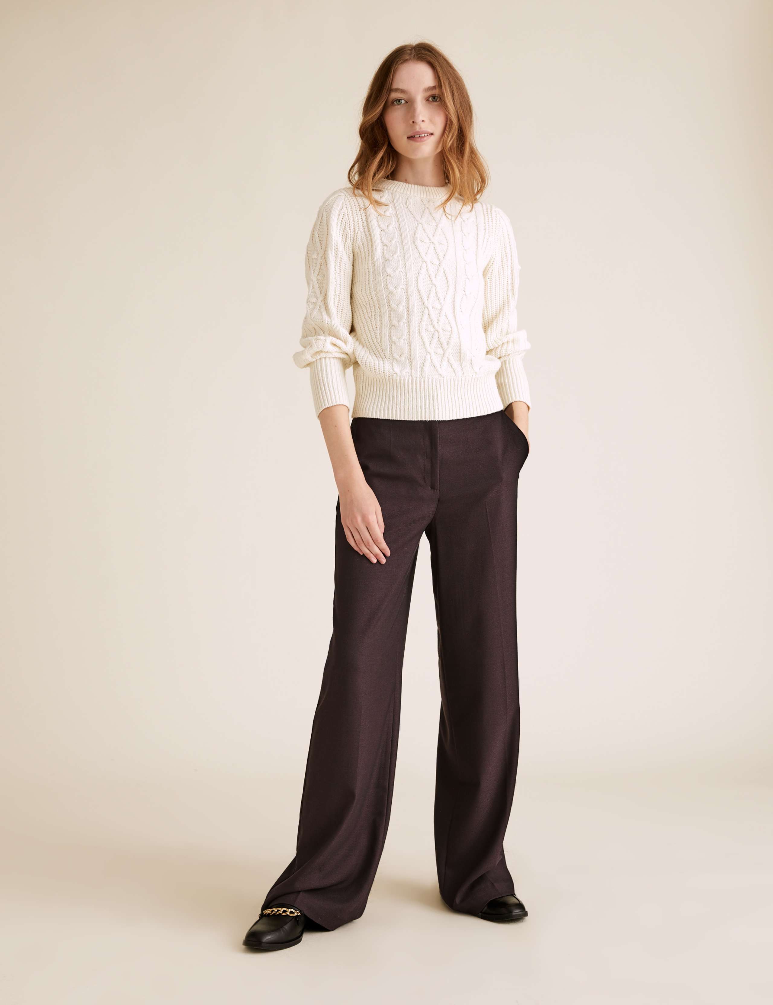 High Waisted Wide Leg Trousers 1 of 5