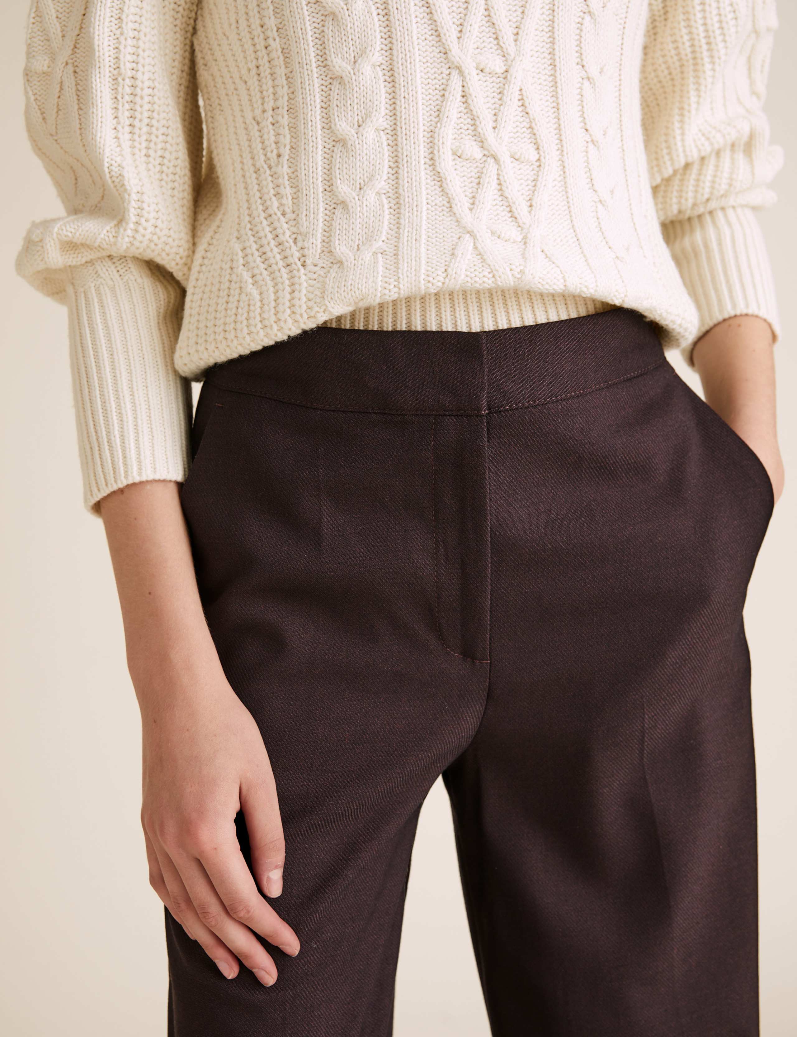 High Waisted Wide Leg Trousers 4 of 5