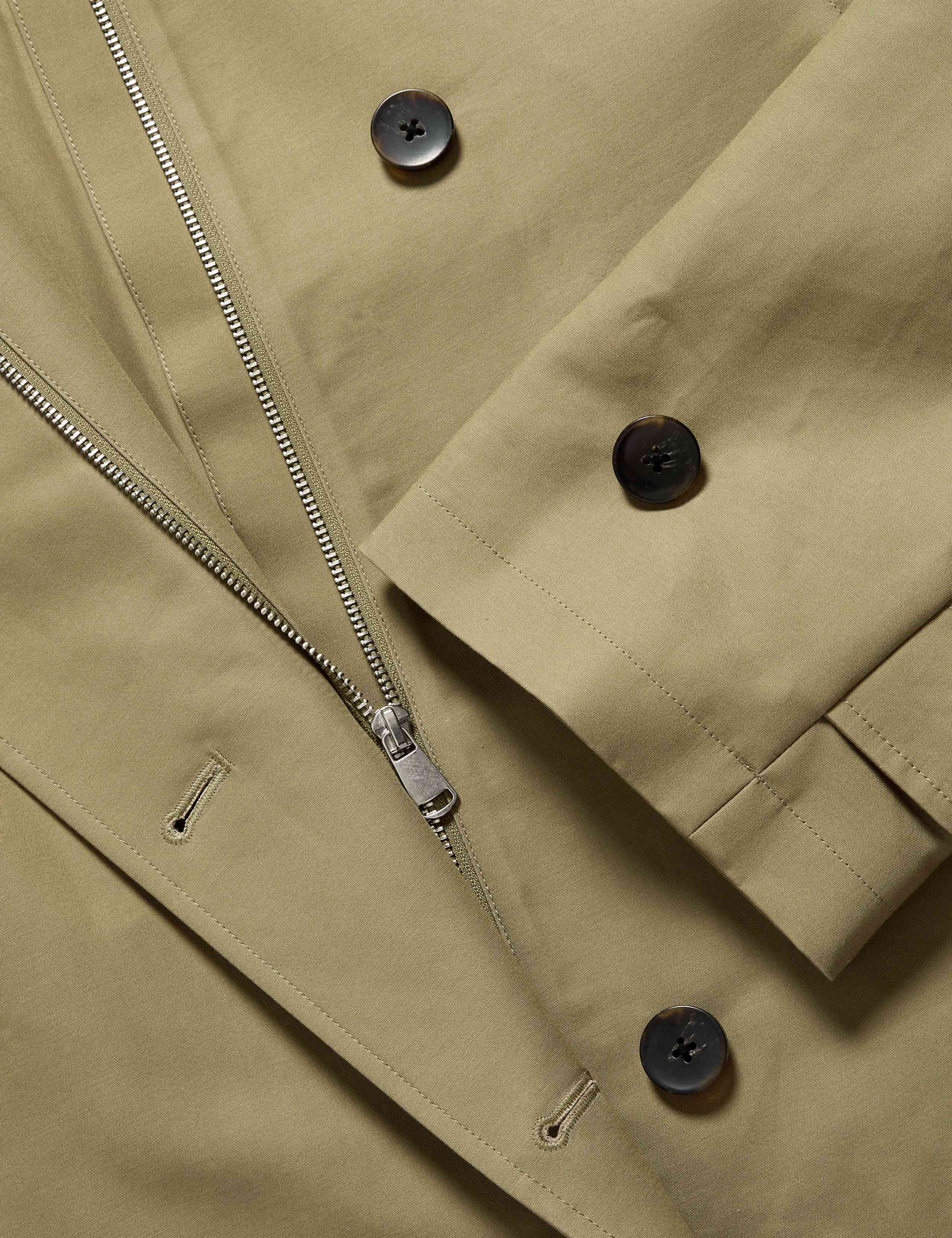 Cotton Rich Asymmetric Short Trench Coat 7 of 7
