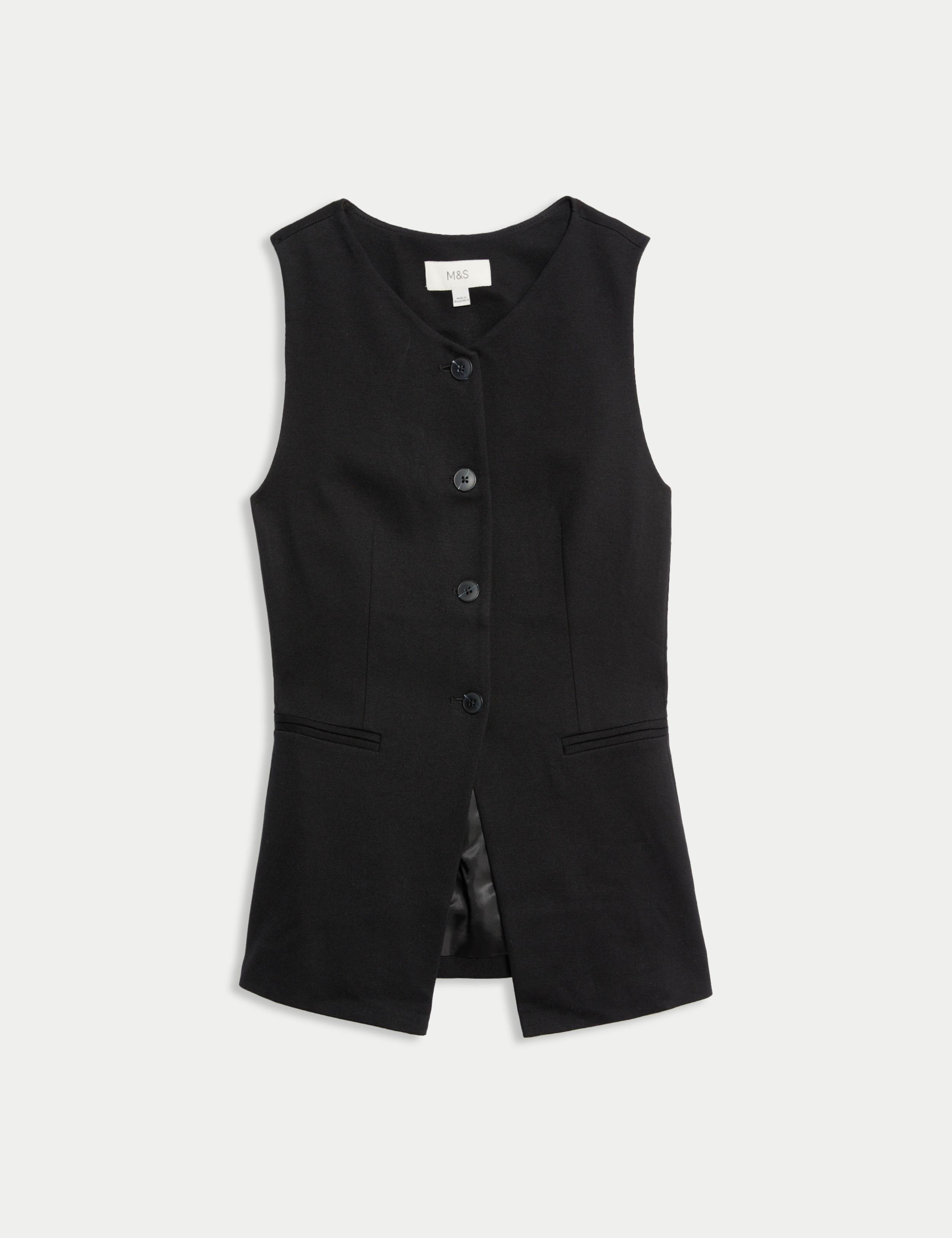 Jersey Collarless Waistcoat 2 of 5