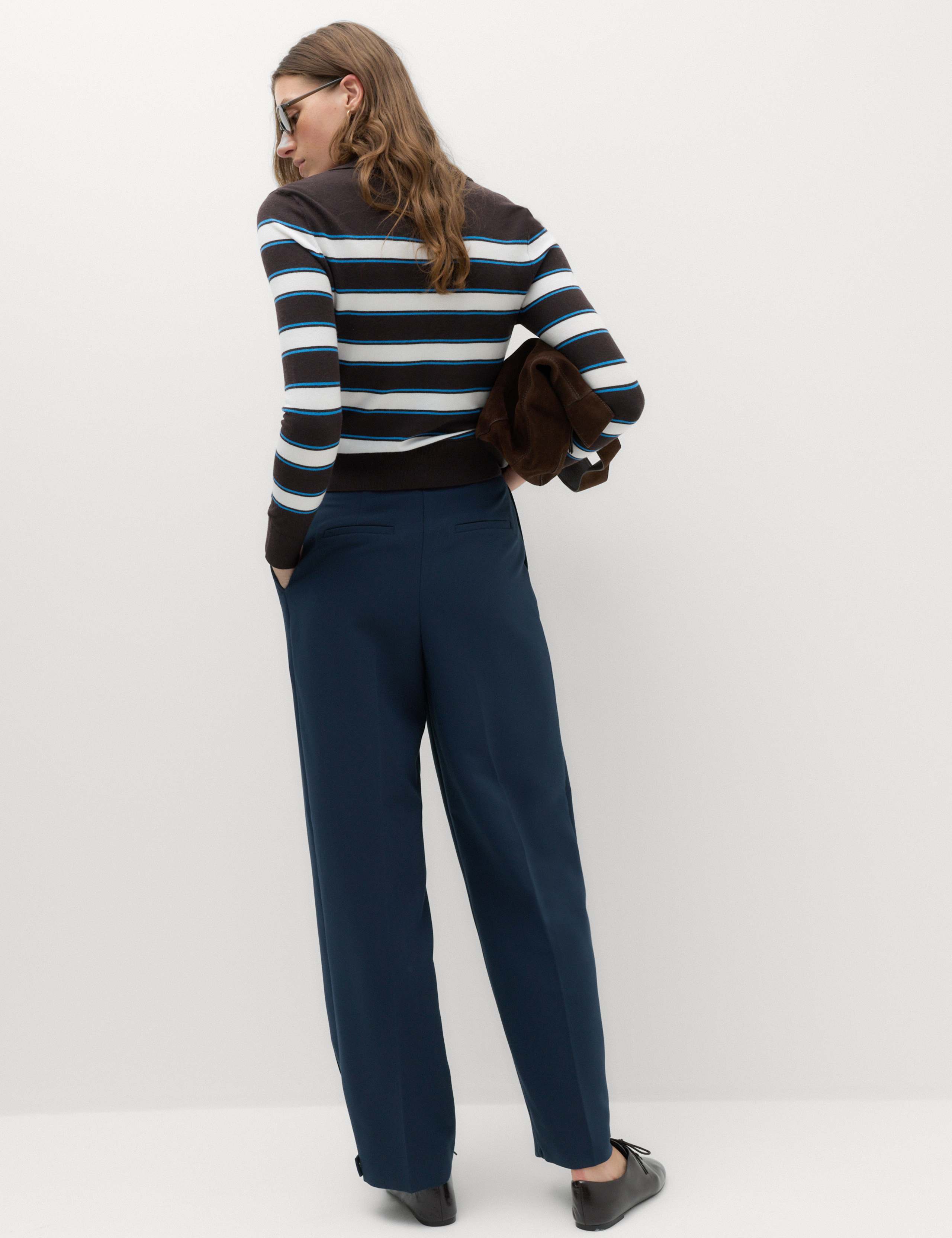 Double Pleat Cuff Detail Trousers 4 of 7