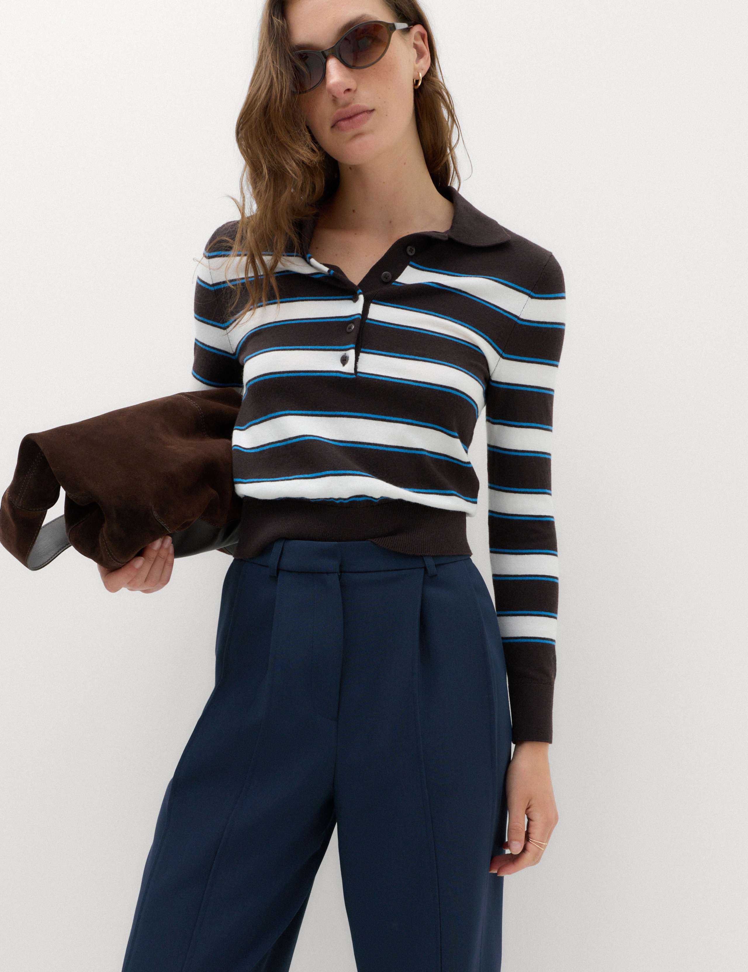 Double Pleat Cuff Detail Trousers 6 of 7