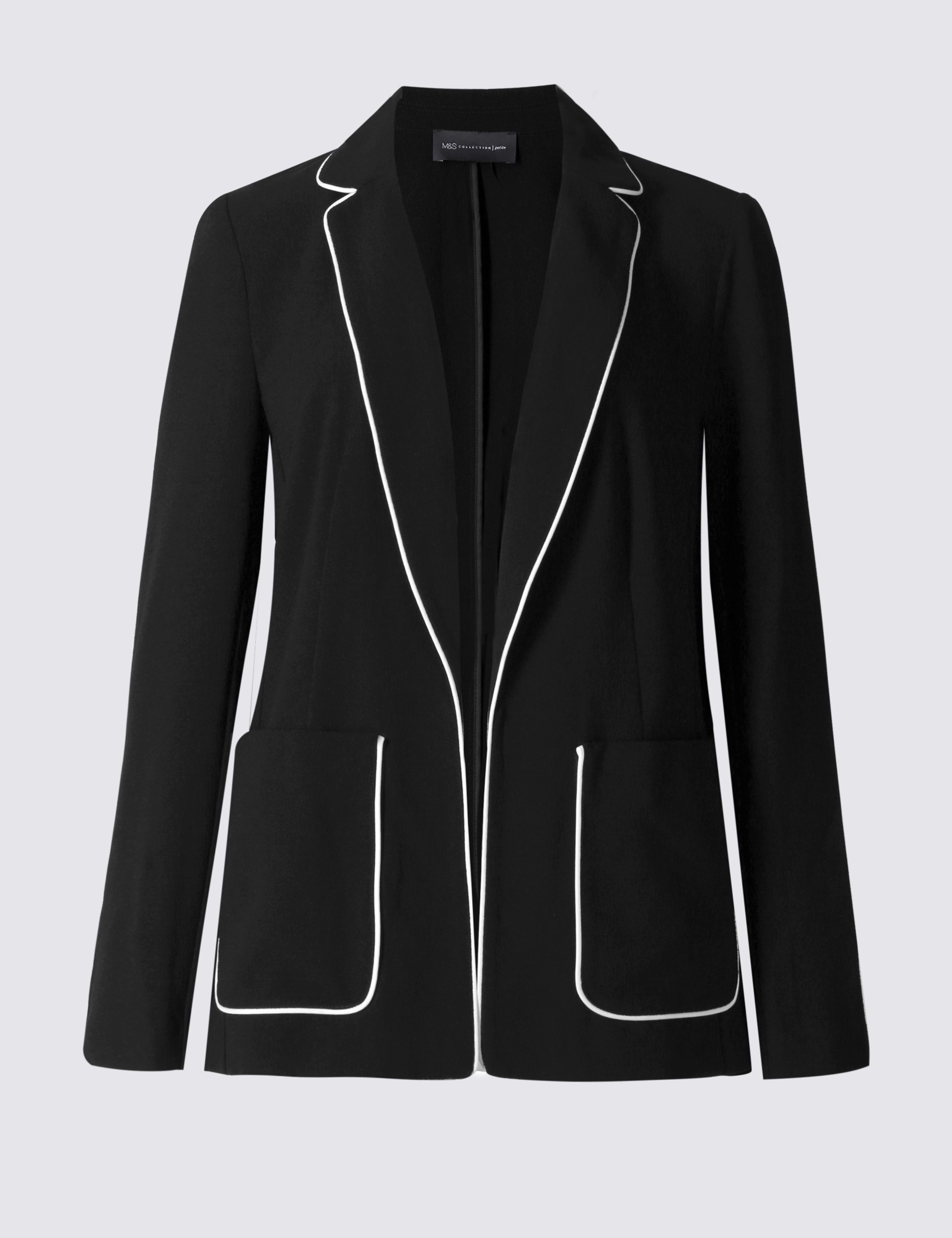 PETITE Contrast Piping Jacket 2 of 5