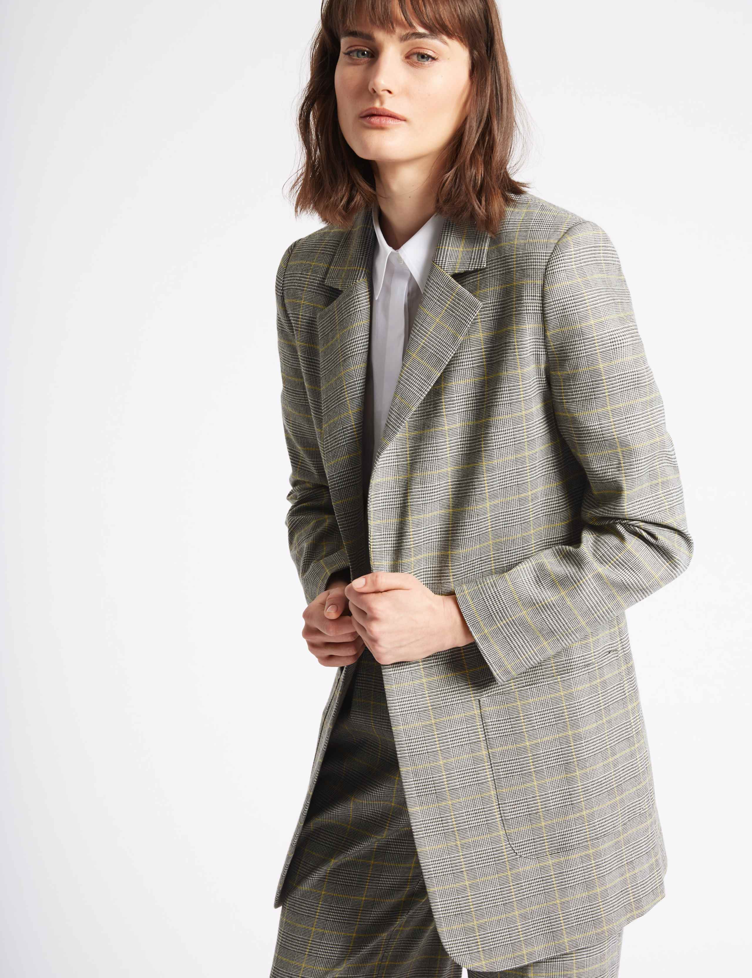 Checked Single Breasted Blazer 3 of 6