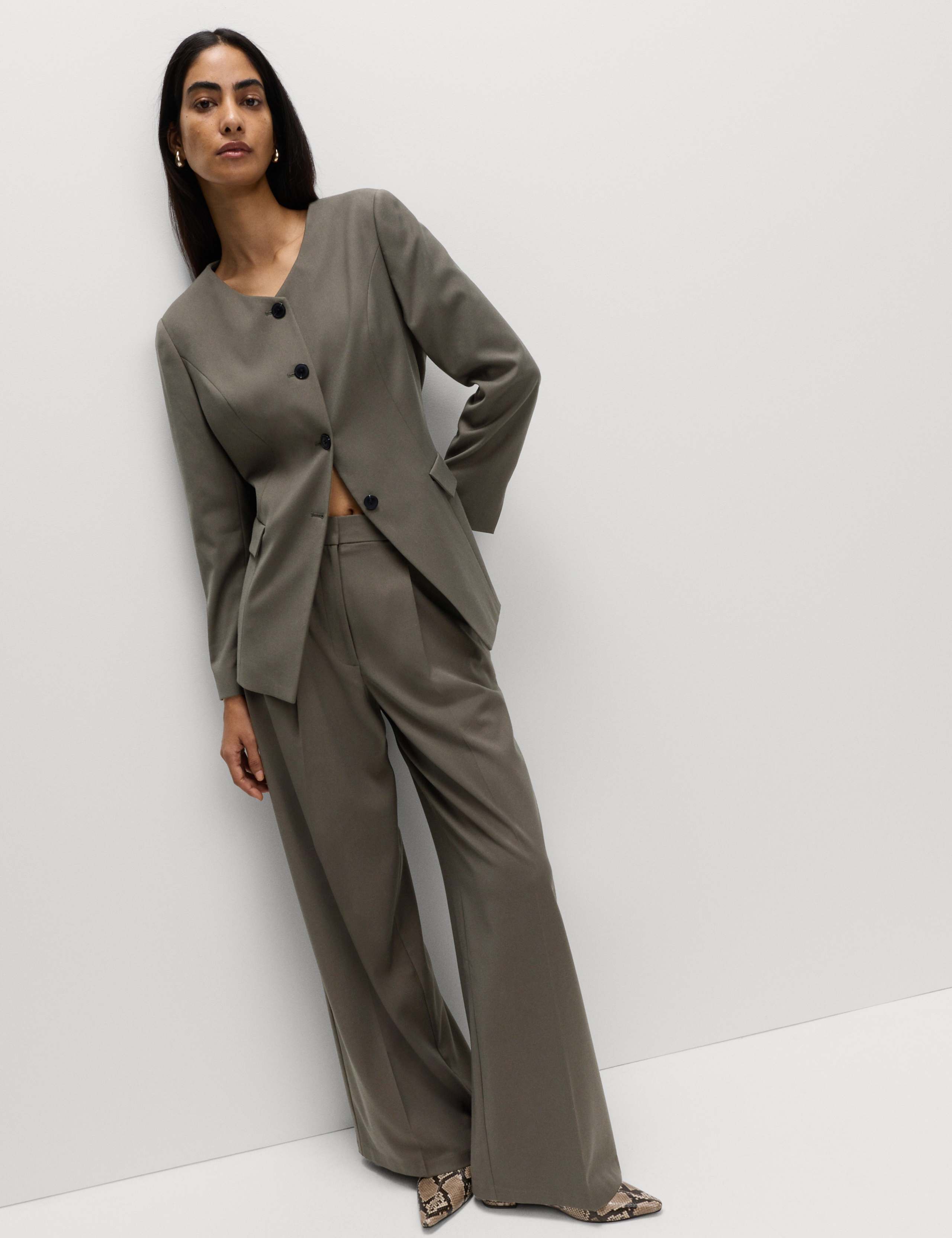 Collarless Jacket 3 of 5