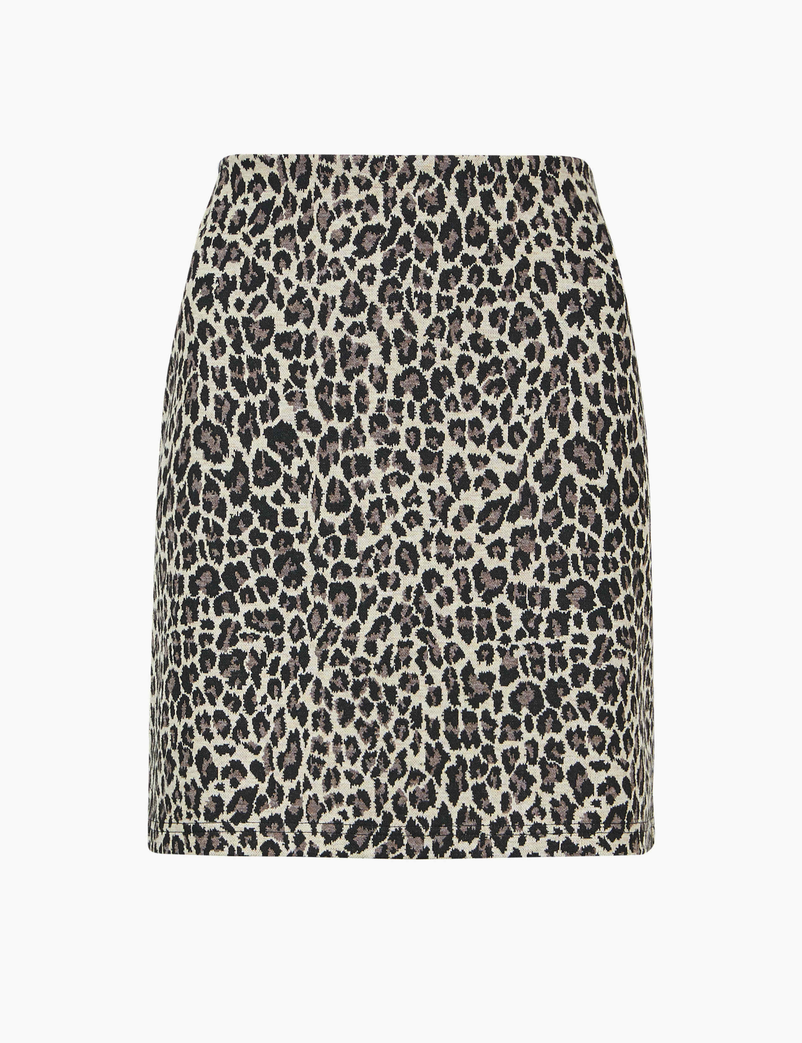 Animal Print Jersey A-Line Mini Skirt 2 of 4