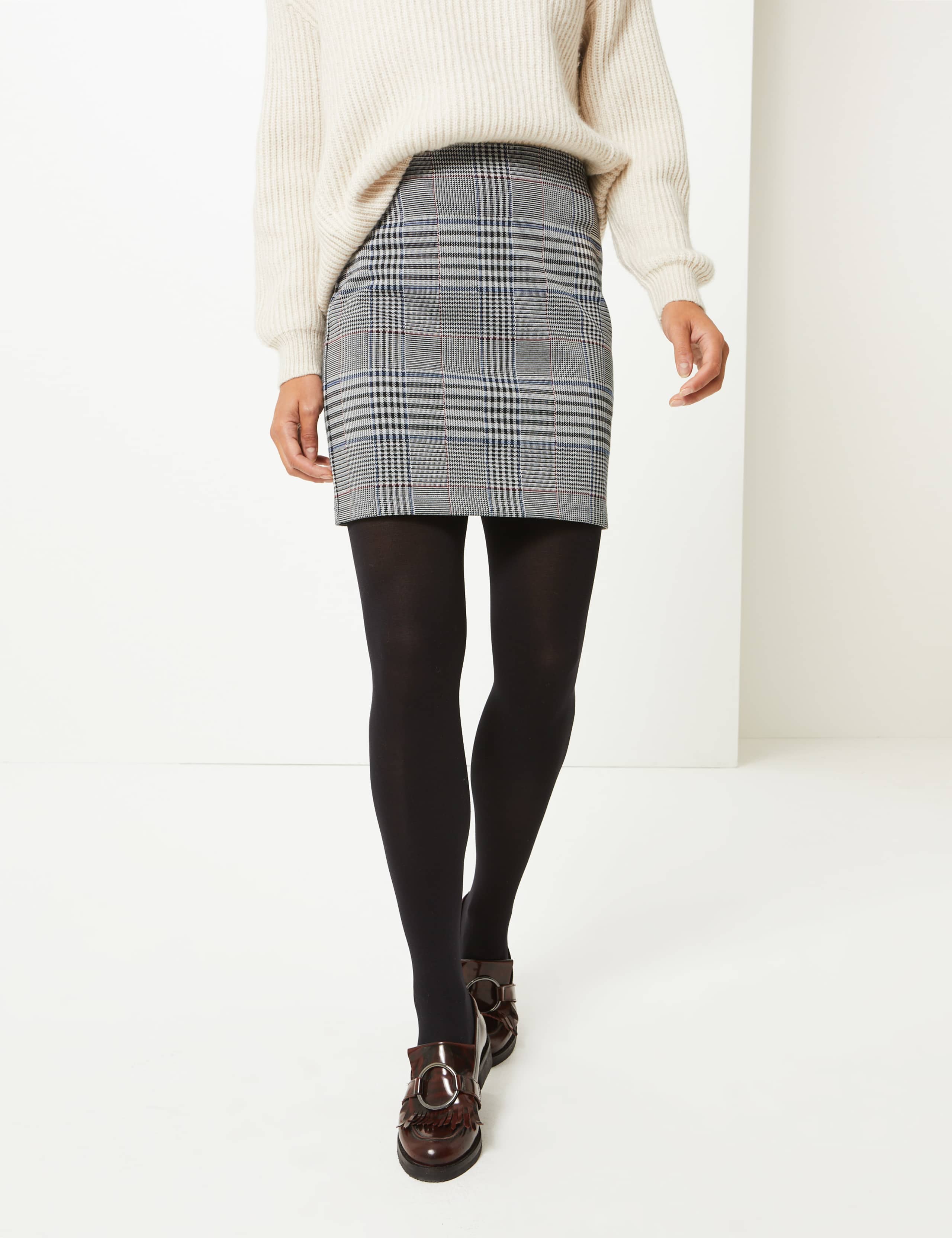 Checked A-Line Mini Skirt 3 of 5