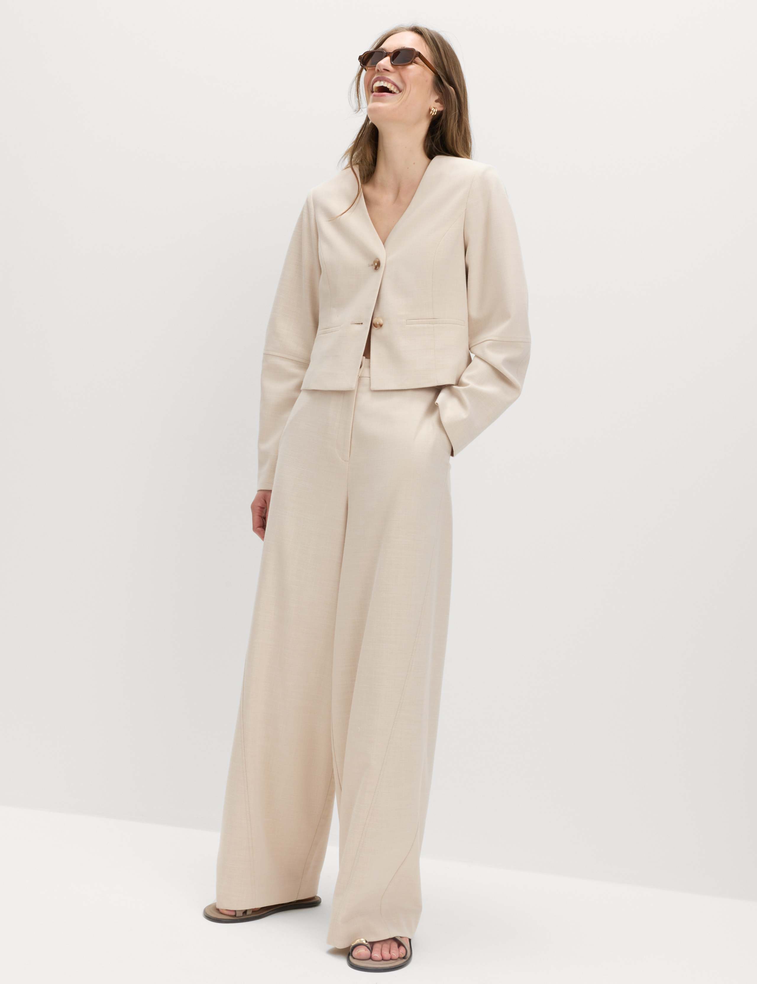 Barrel High Waisted Trousers 1 of 7