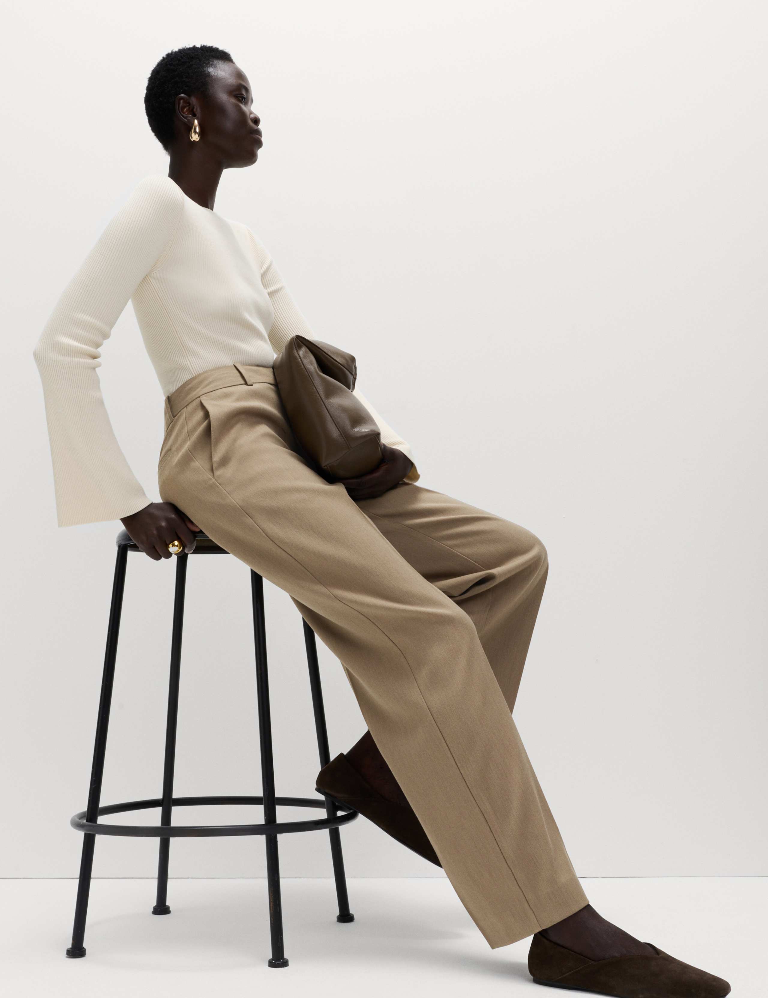 Relaxed Straight Leg Trousers 4 of 7