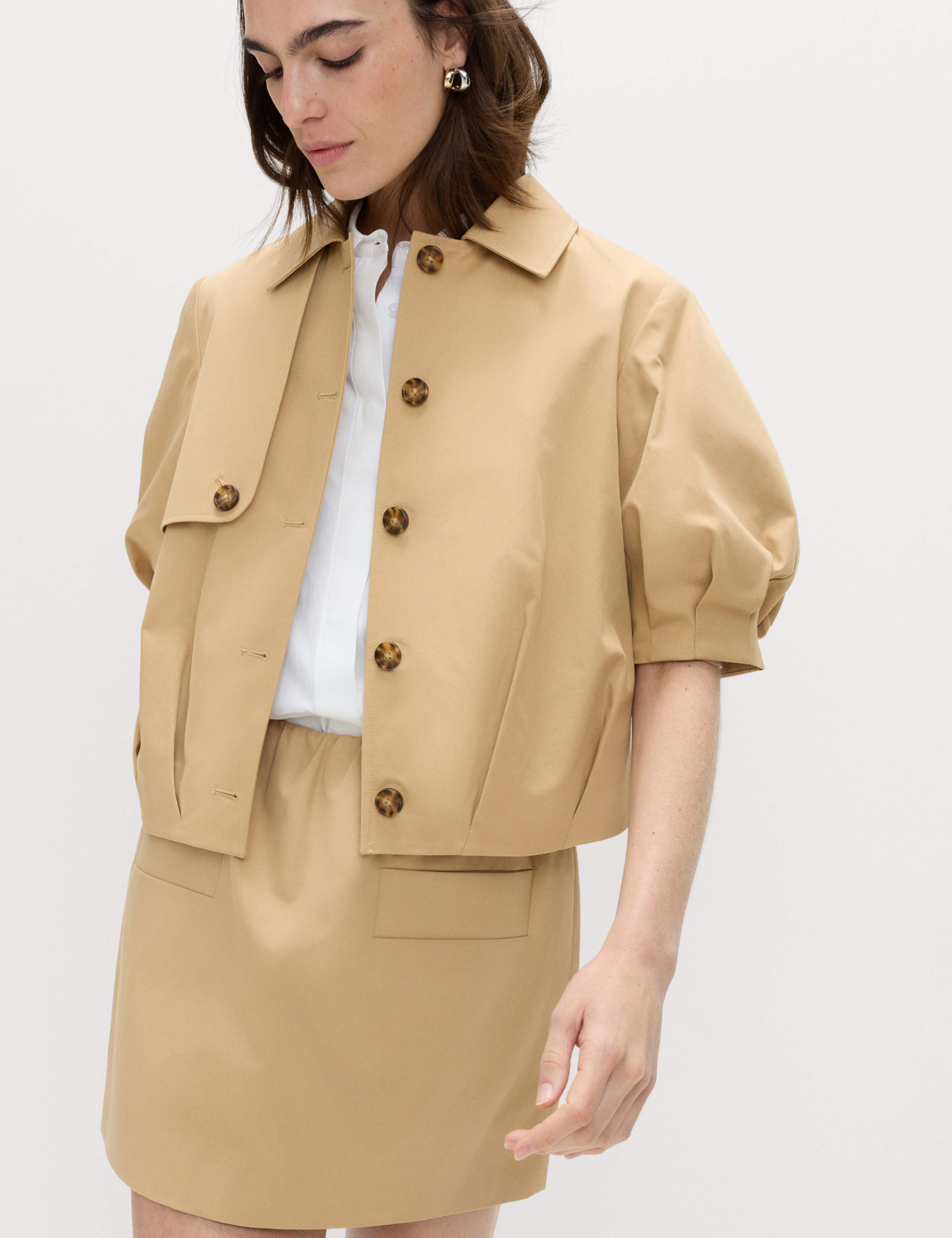 Pure Cotton Balloon Sleeve Jacket 3 of 7