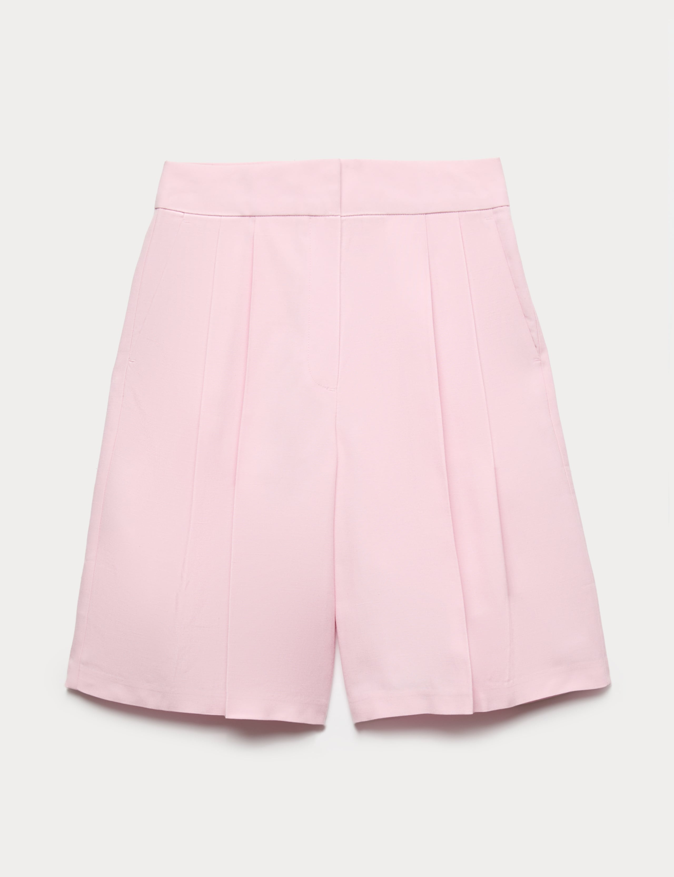 Lyocell Rich Pleat Front Bermuda Shorts 2 of 5