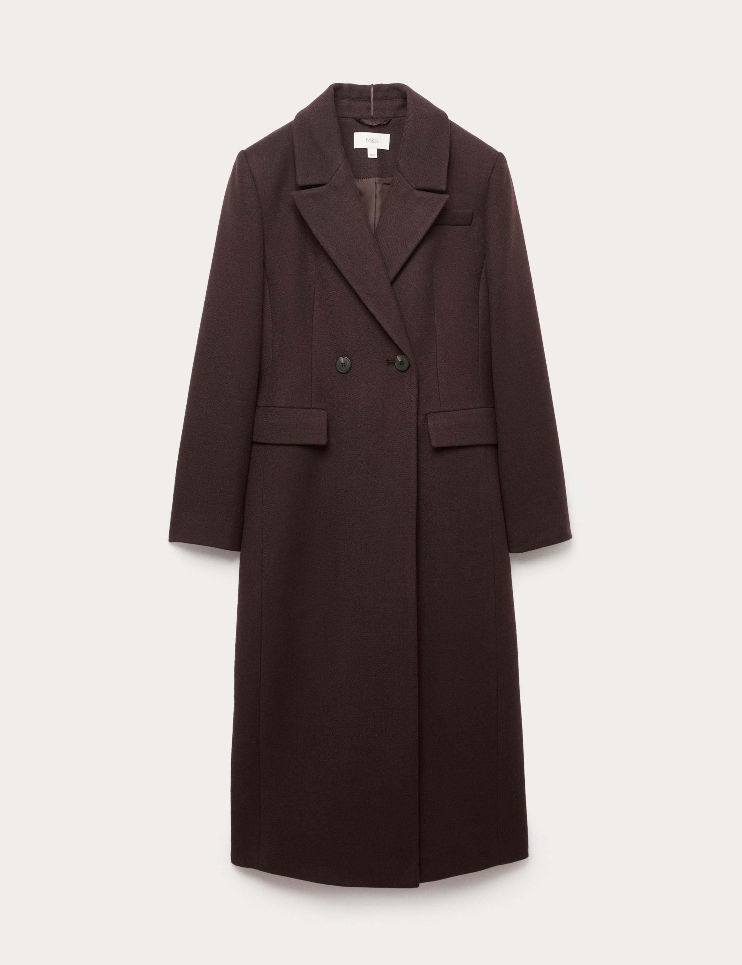 Waisted Double Breasted Longline Tailored Coat 2 of 6