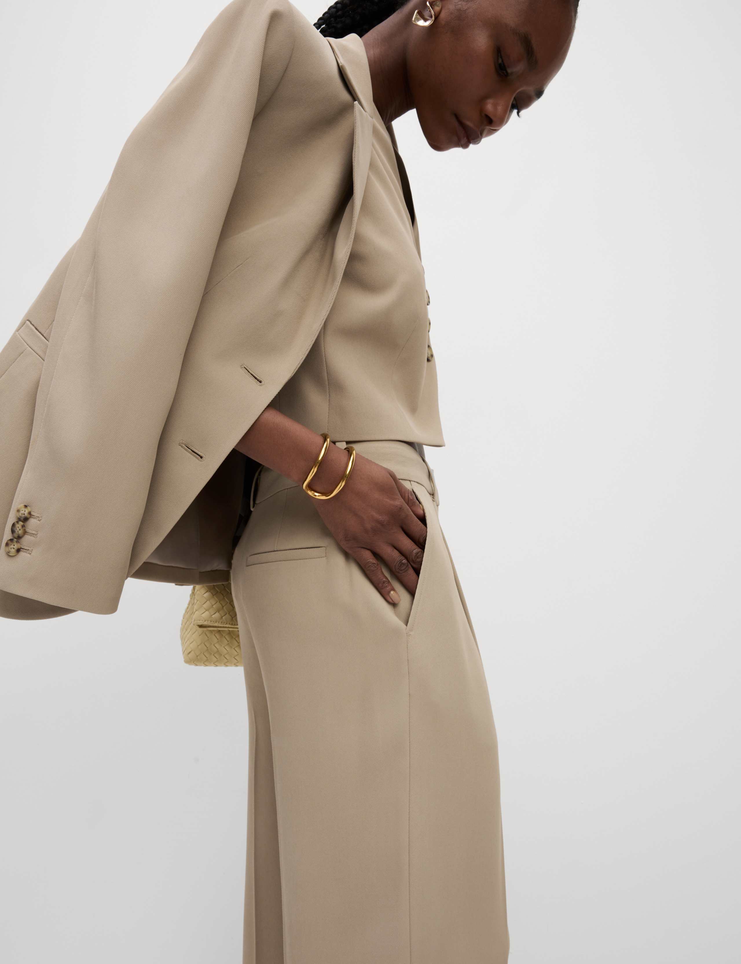 Single Pleat Wide Leg Trousers 5 of 5
