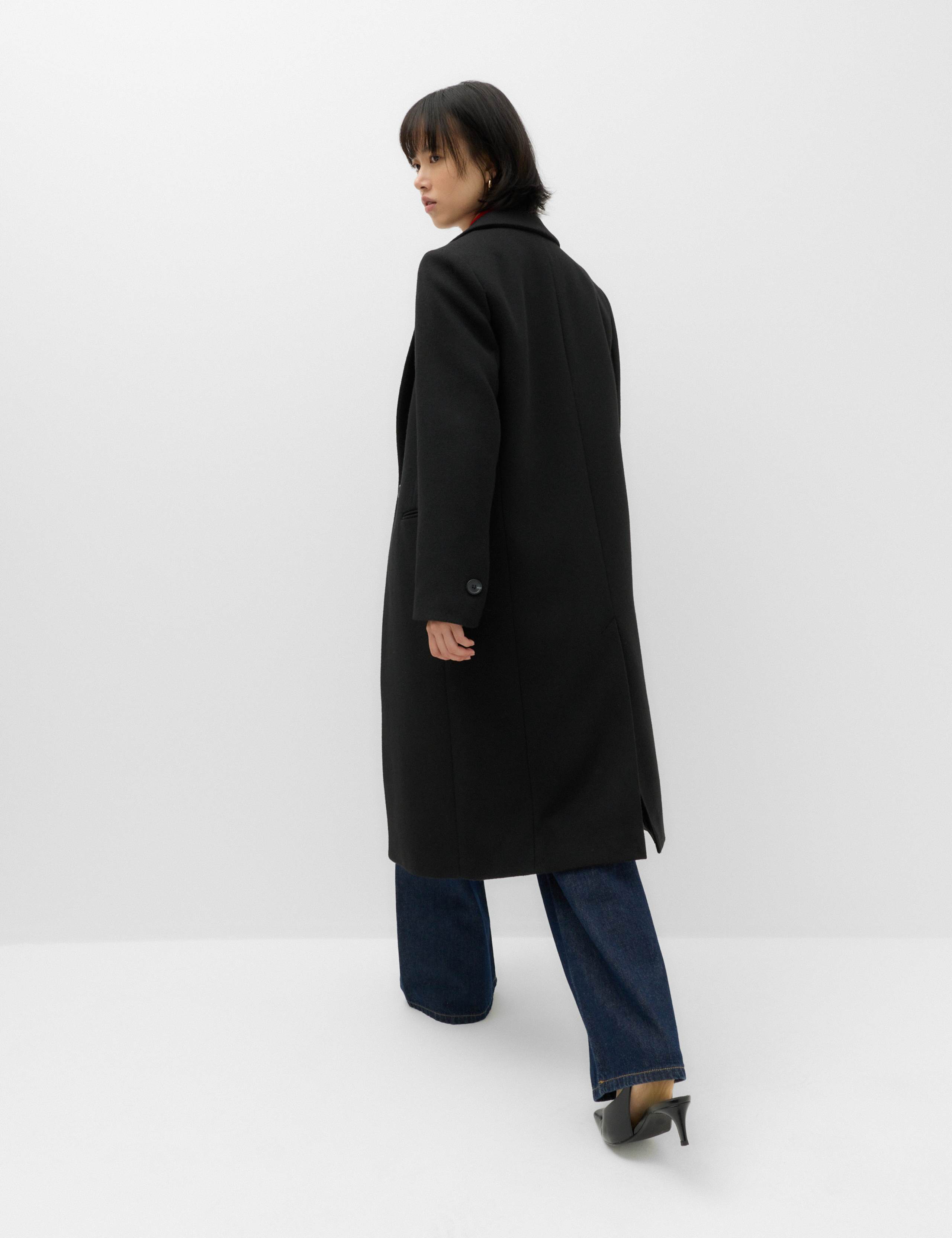 Longline Tailored Coat with Wool 4 of 6