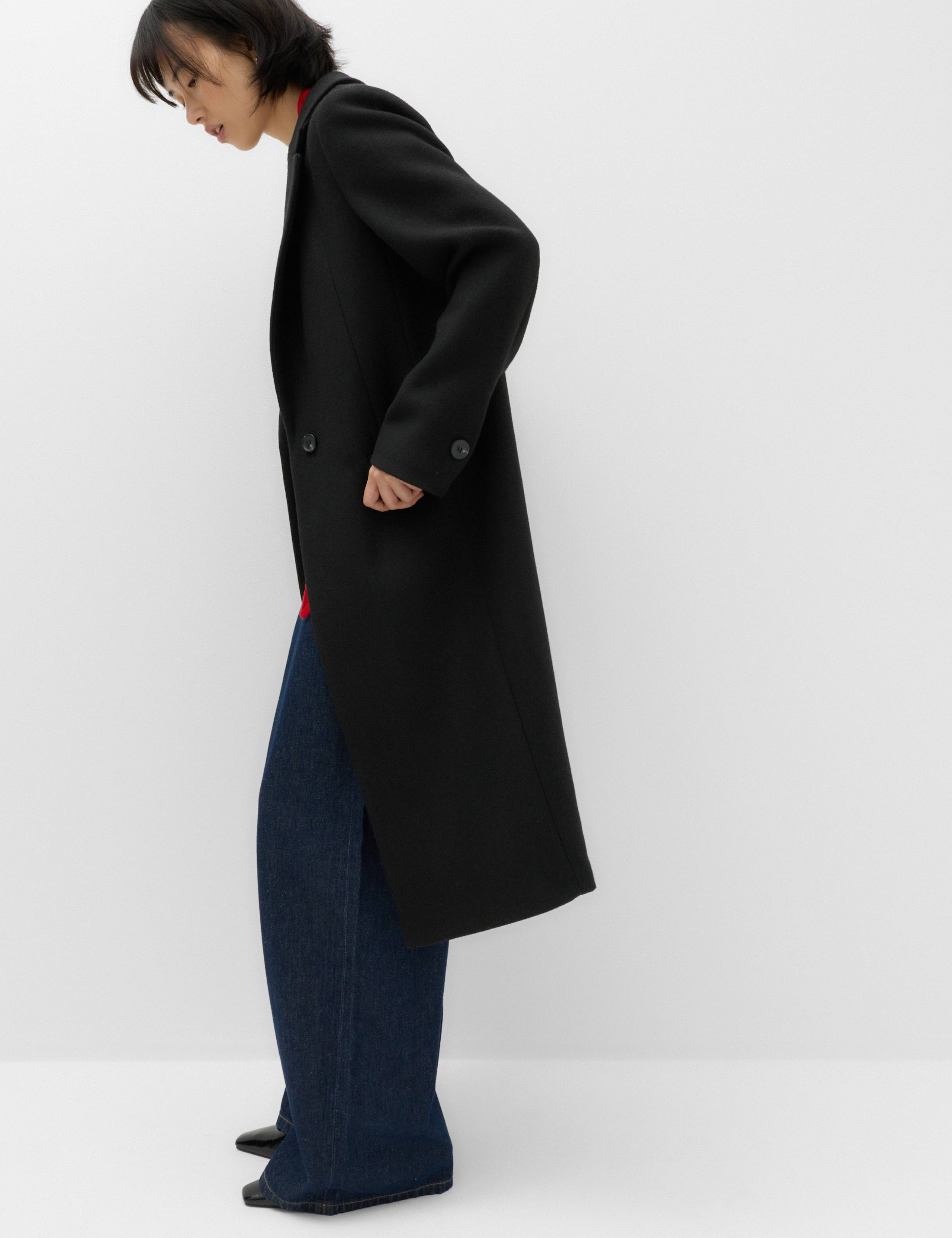 Longline Tailored Coat with Wool 6 of 6