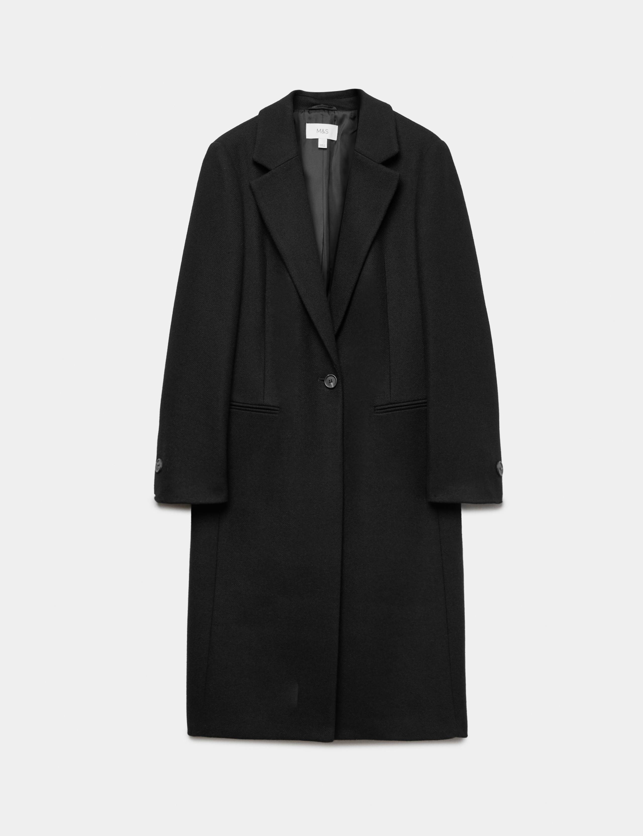 Longline Tailored Coat with Wool 2 of 6