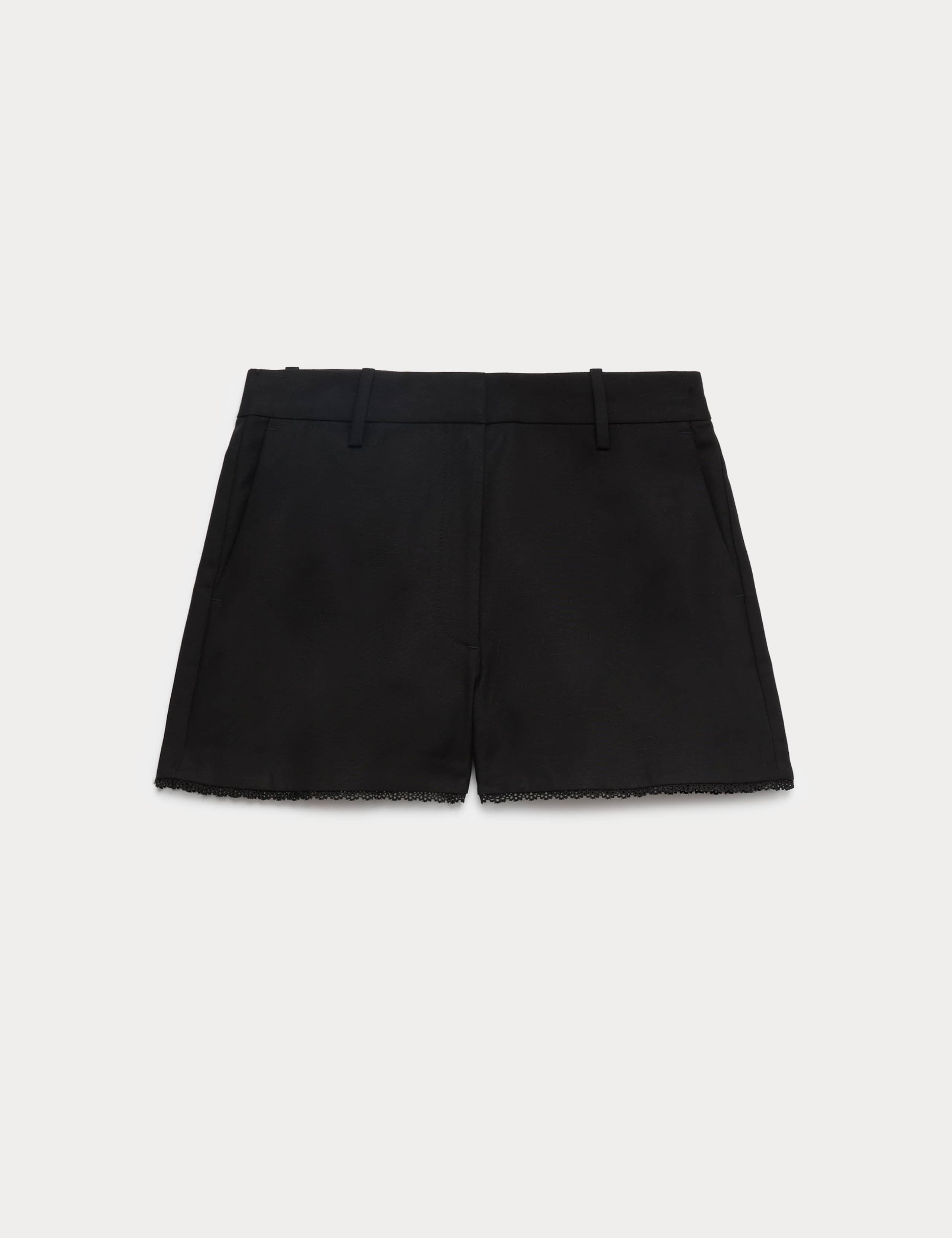 Lyocell Rich Tailored Shorts with Linen 2 of 4