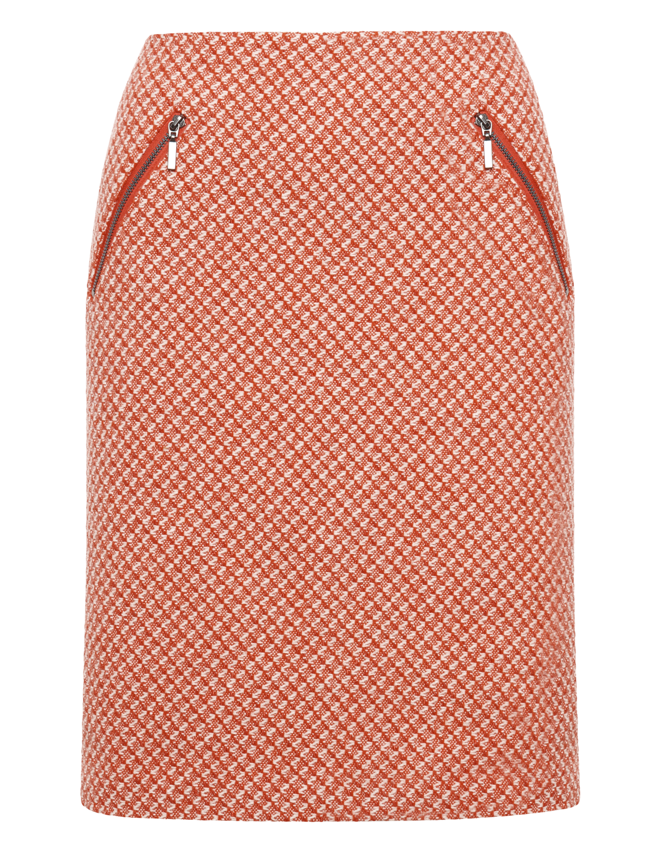 Twin Zip Bouclé Mini Skirt with Wool 2 of 5