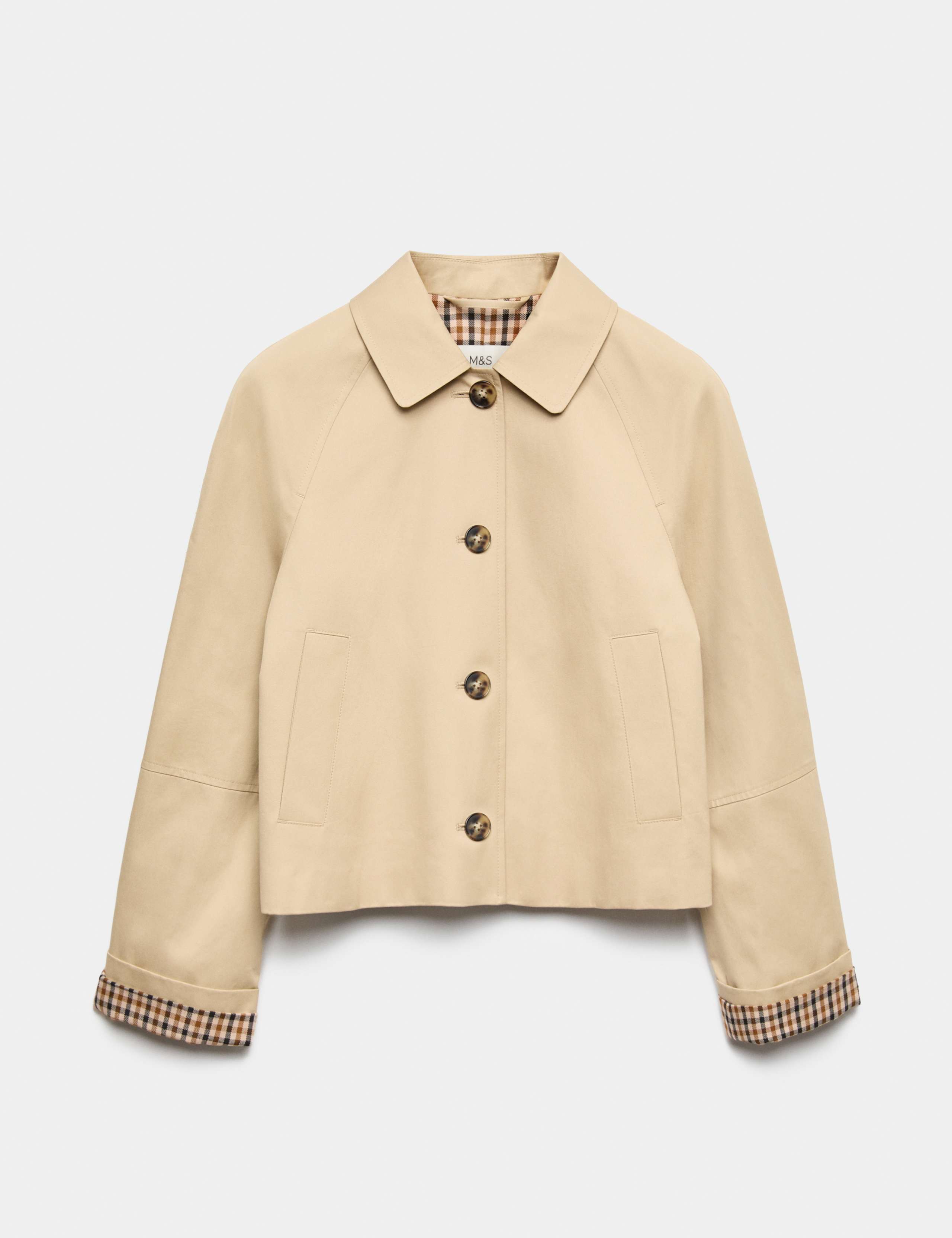 Pure Cotton Short Button Through Jacket 2 of 5