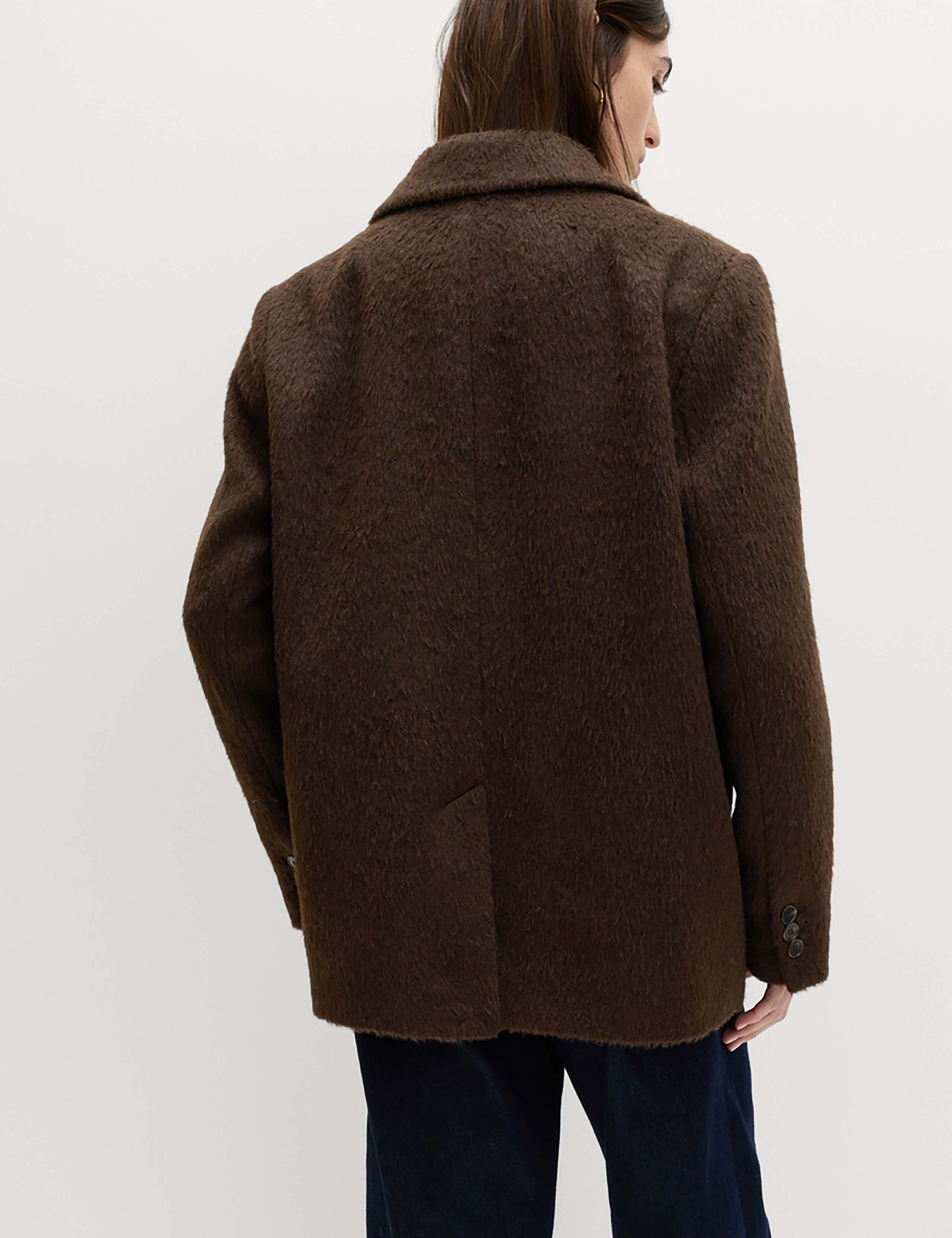 Brushed Single Breasted Blazer with Wool 4 of 6