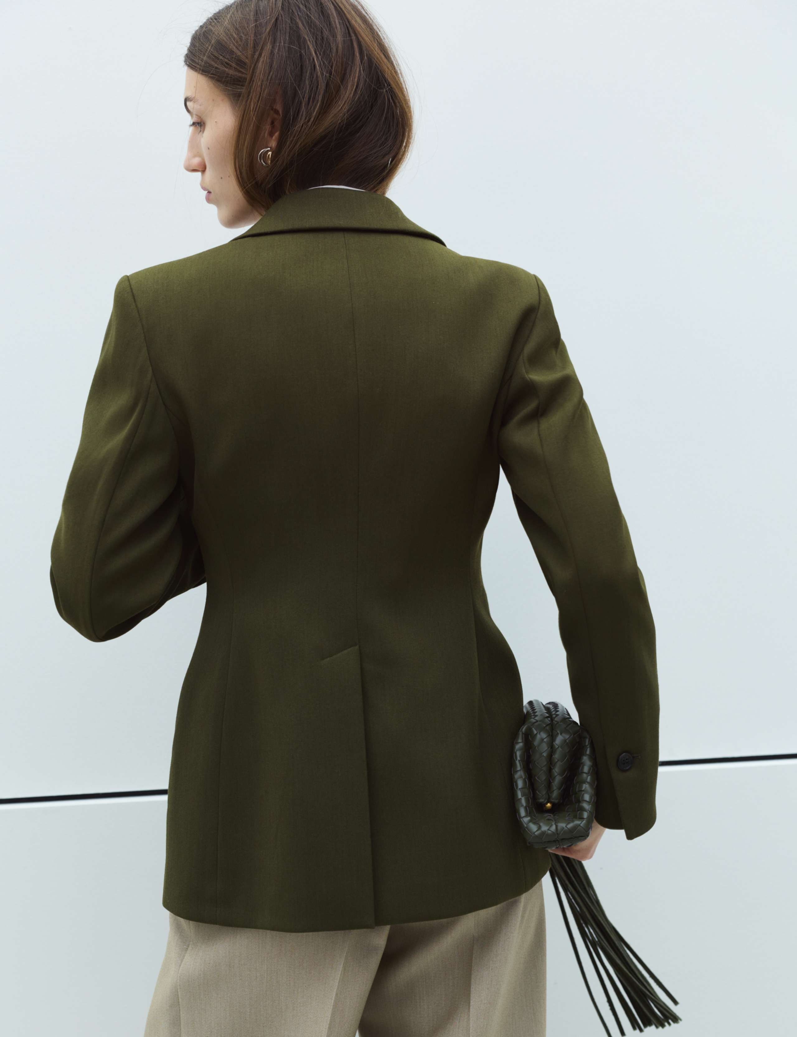 Waisted Asymmetric Longline Blazer 5 of 6