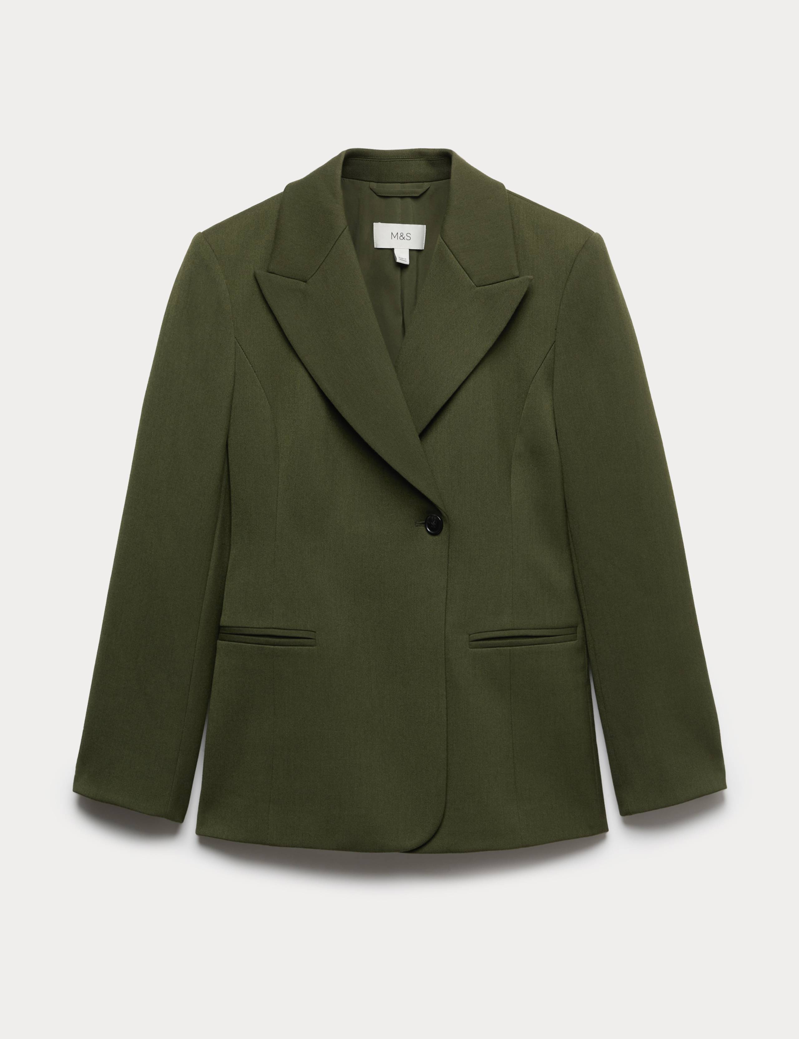 Waisted Asymmetric Longline Blazer 2 of 6