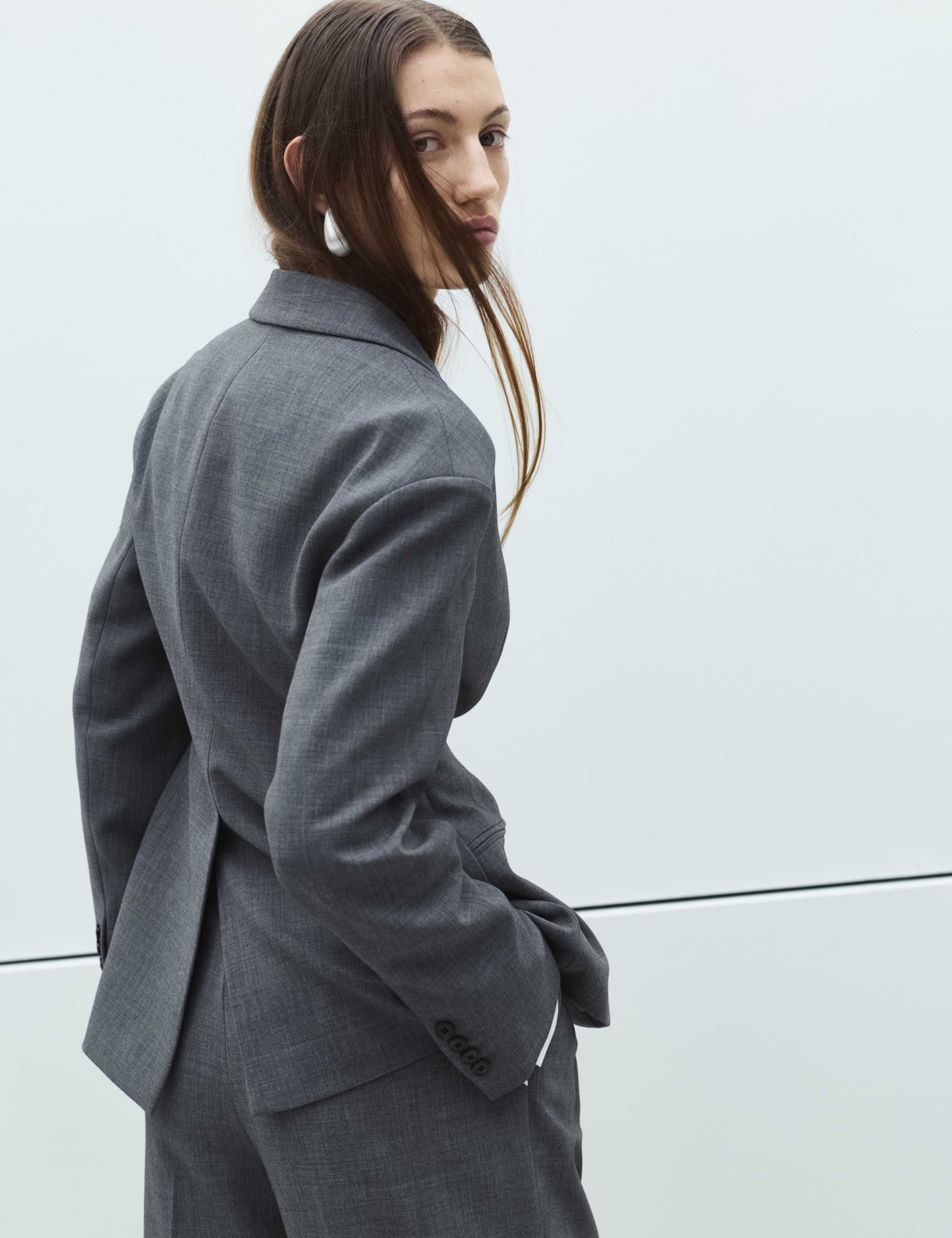 Waisted Double Breasted Longline Blazer 5 of 7