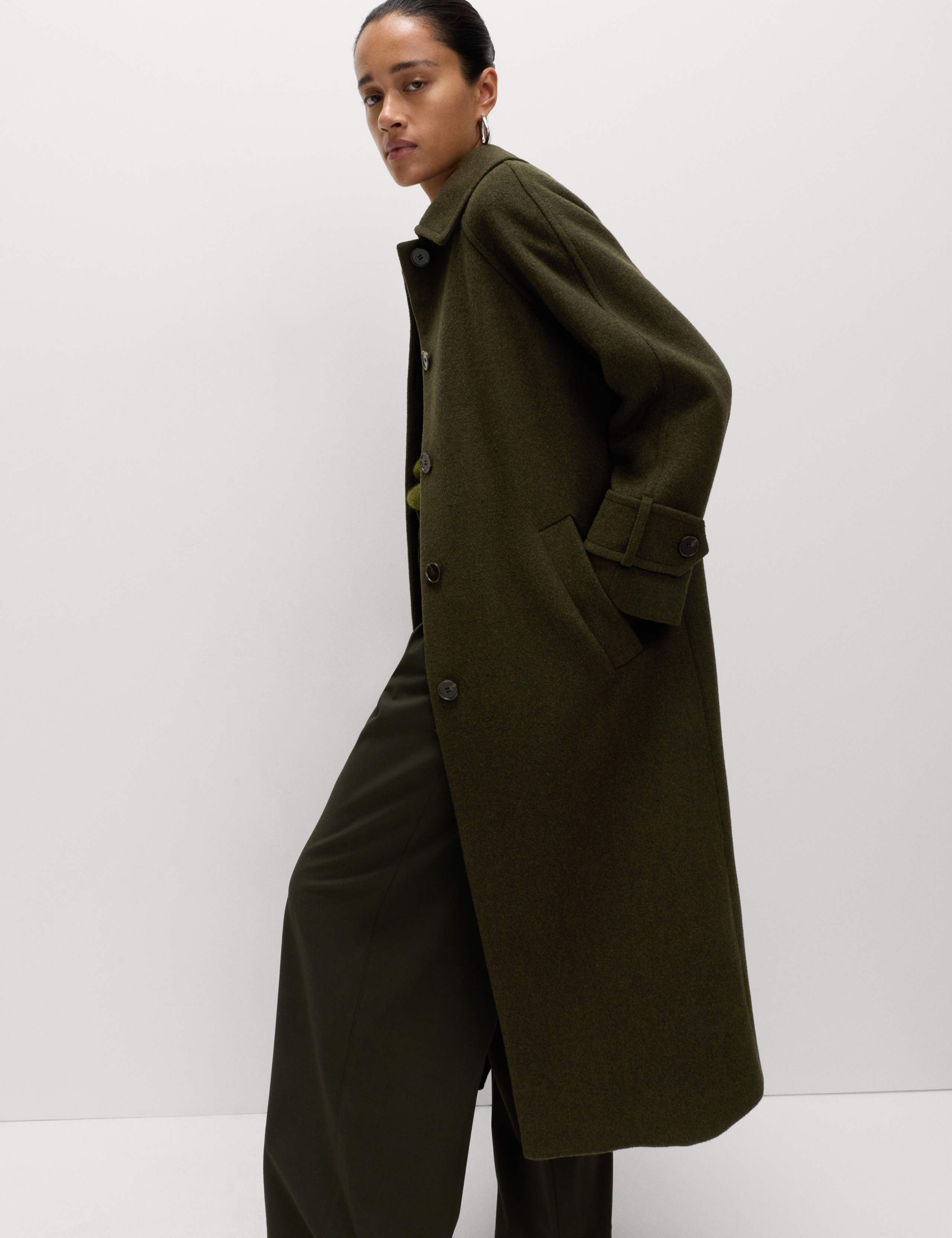 Wool Blend Collared Car Coat 7 of 7