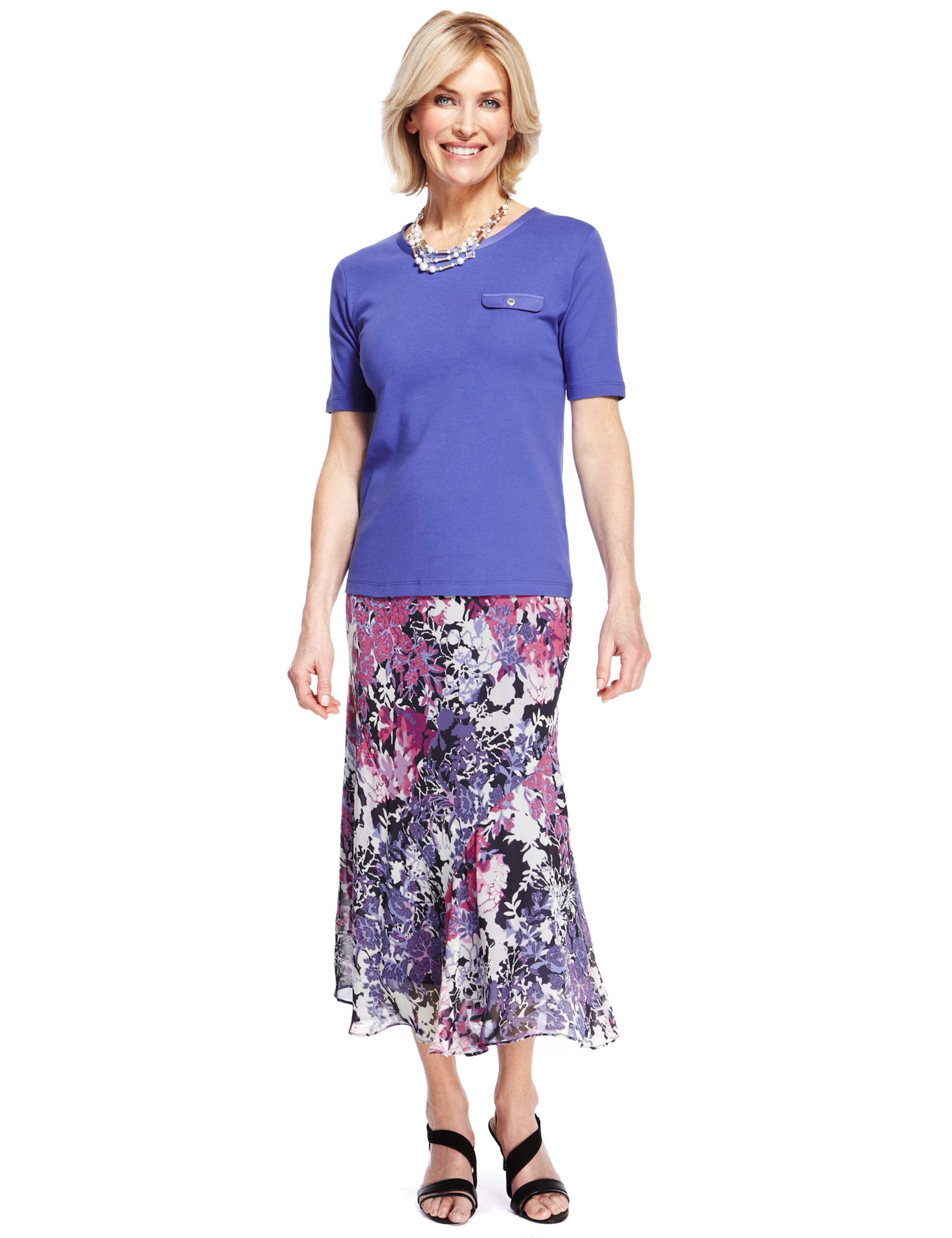 Peony Print Skirt 5 of 6