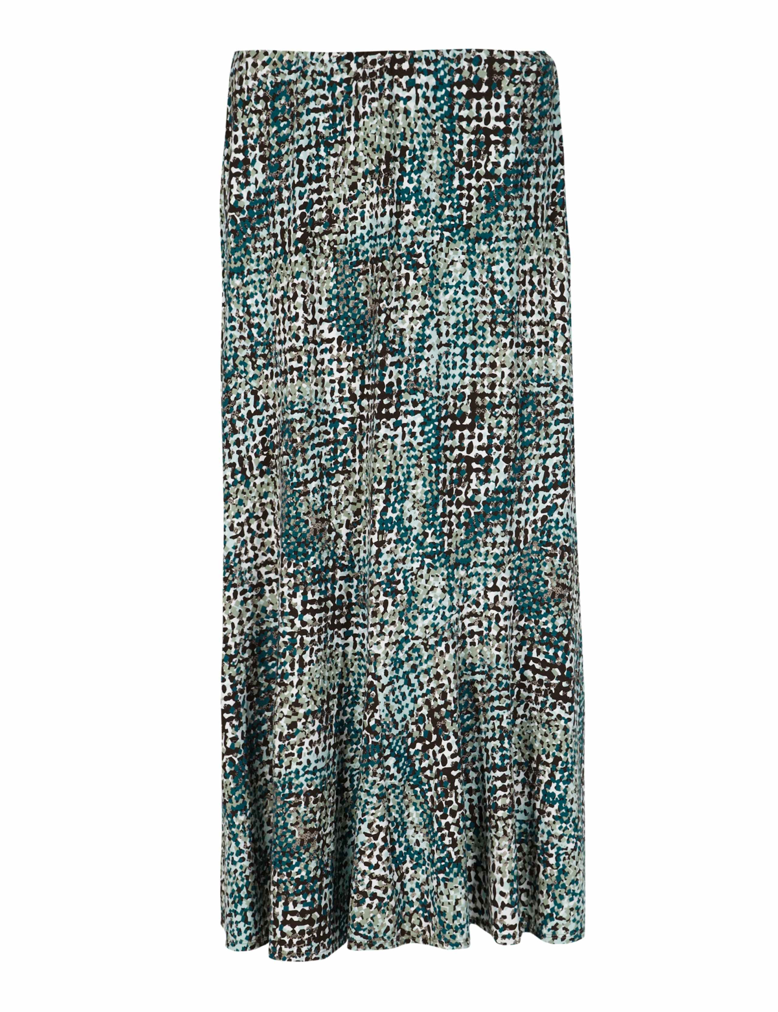 Abstract Print Long Skirt 4 of 5
