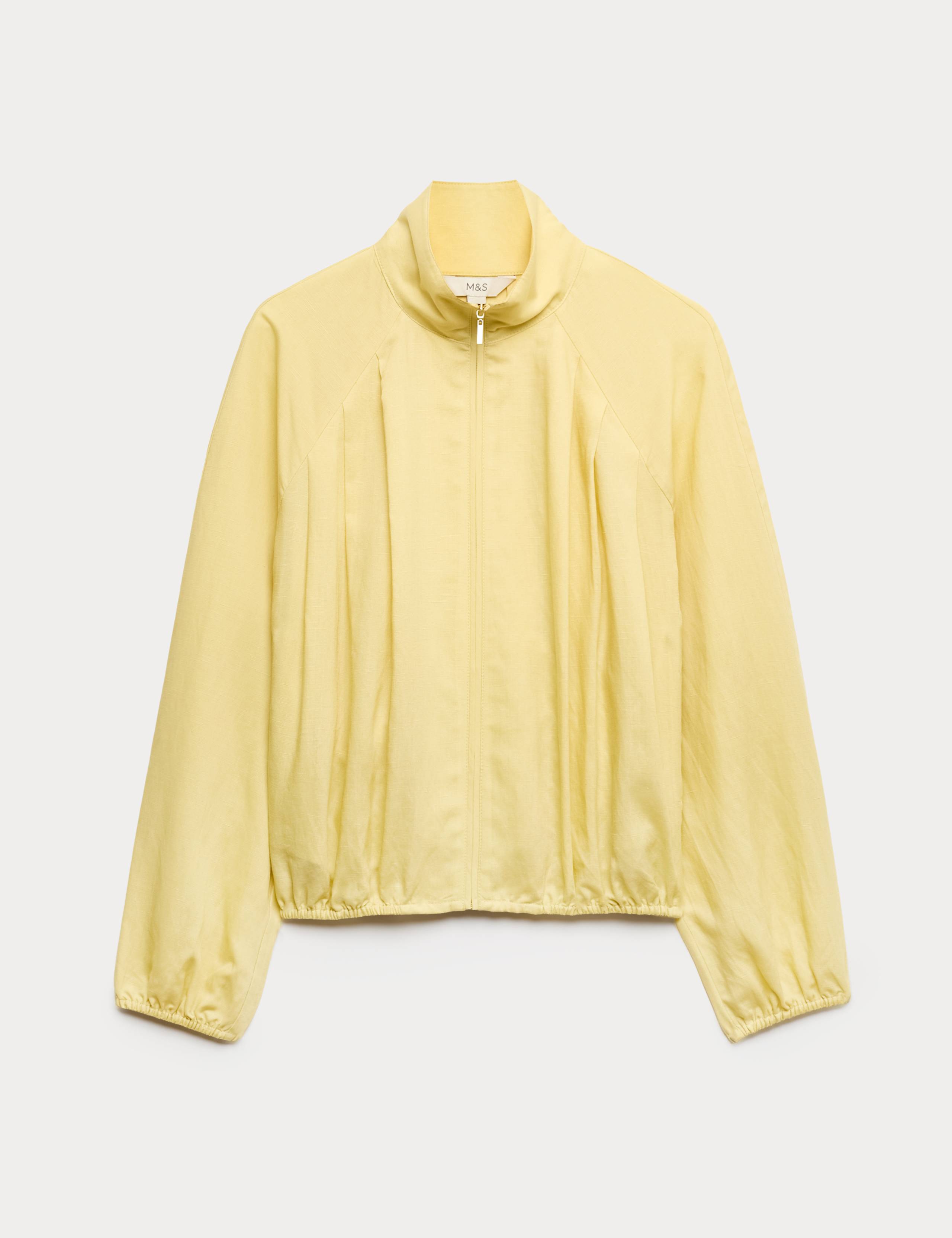 Lyocell Rich Bomber Jacket with Linen 2 of 7