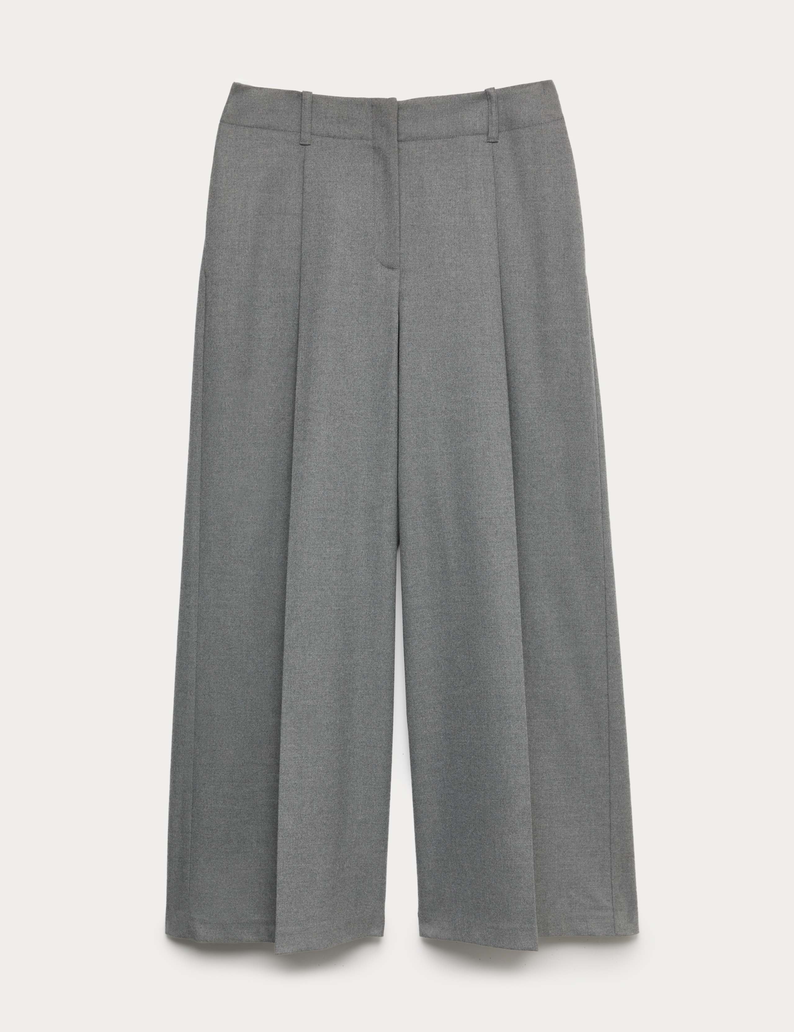 Flannel Wide Leg Trousers 2 of 5