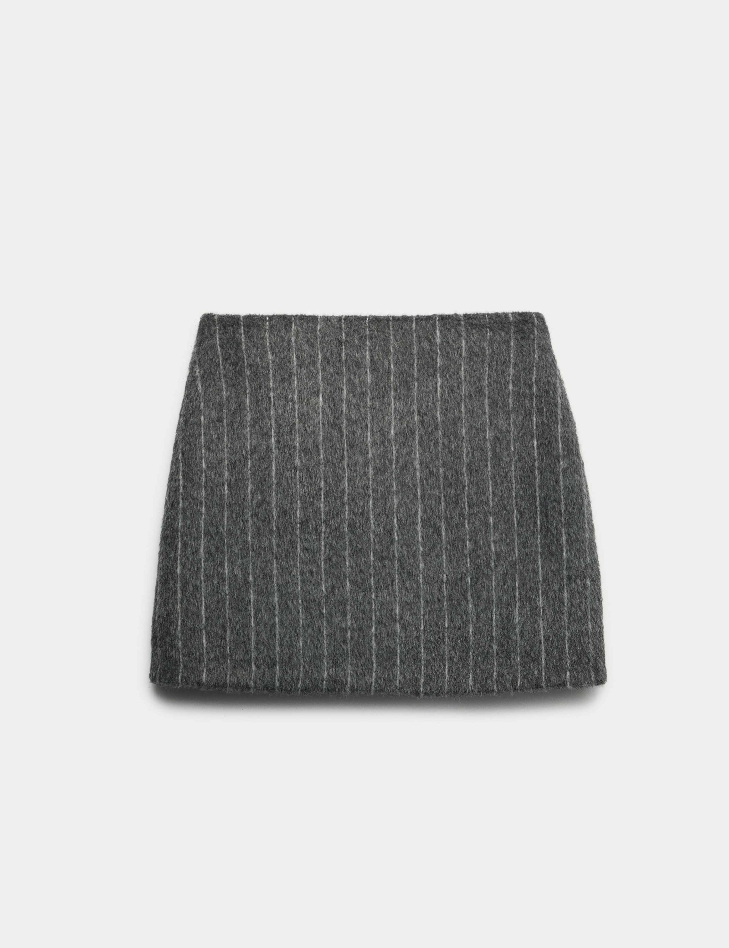 Brushed Pinstripe Mini A-Line Skirt 2 of 5