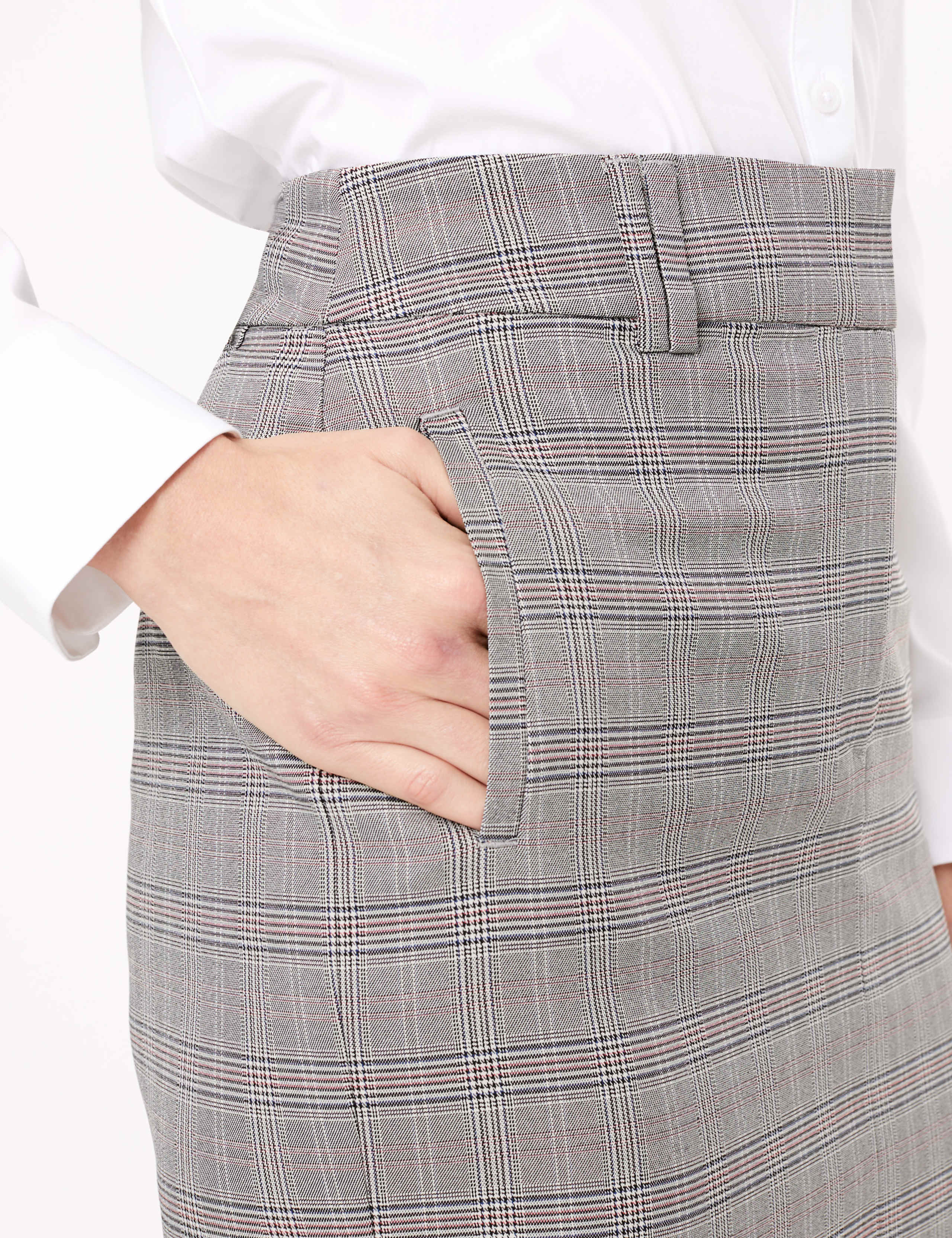 Checked Tailored Pencil Skirt 5 of 5
