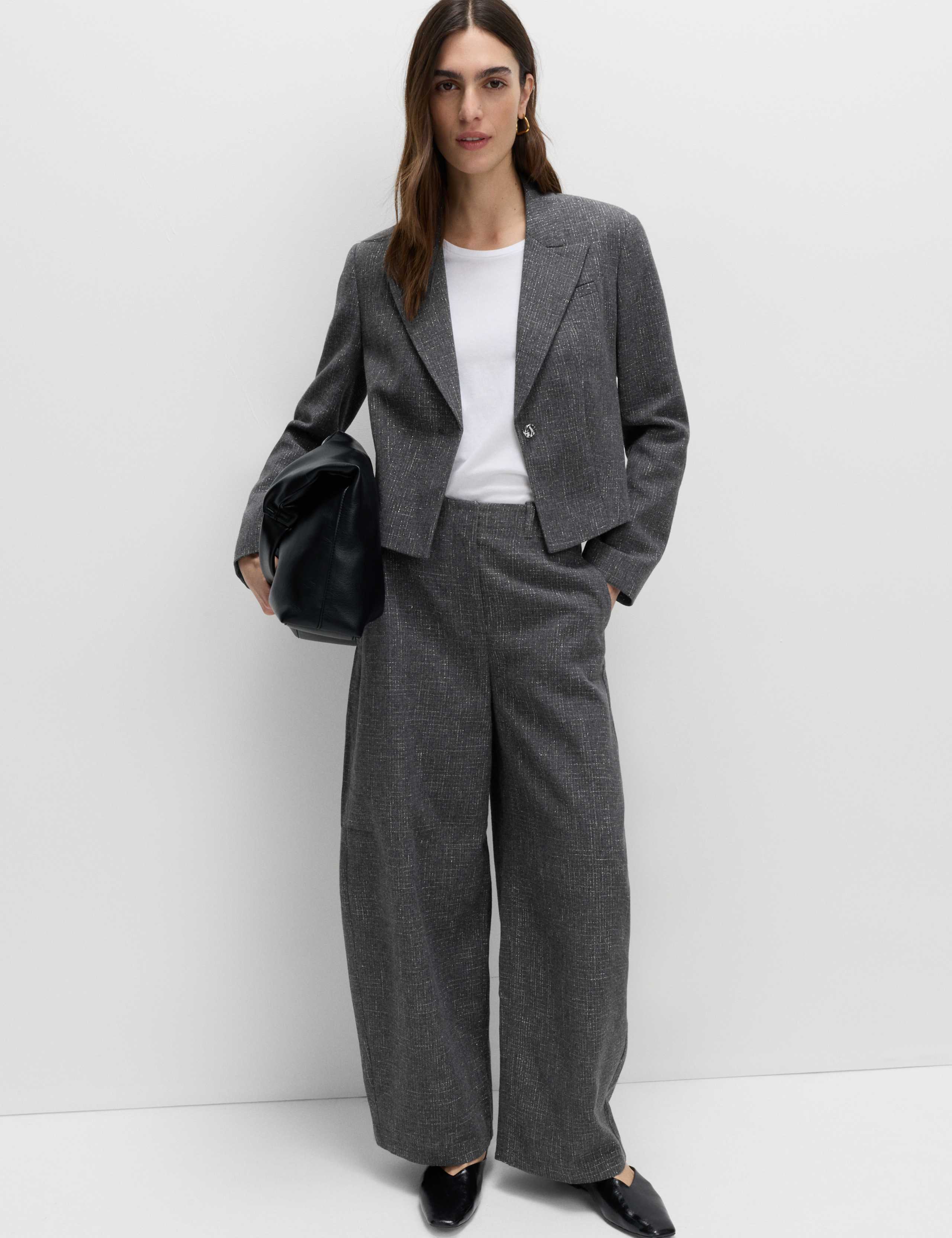 Metallic Barrel Leg Trousers 7 of 7