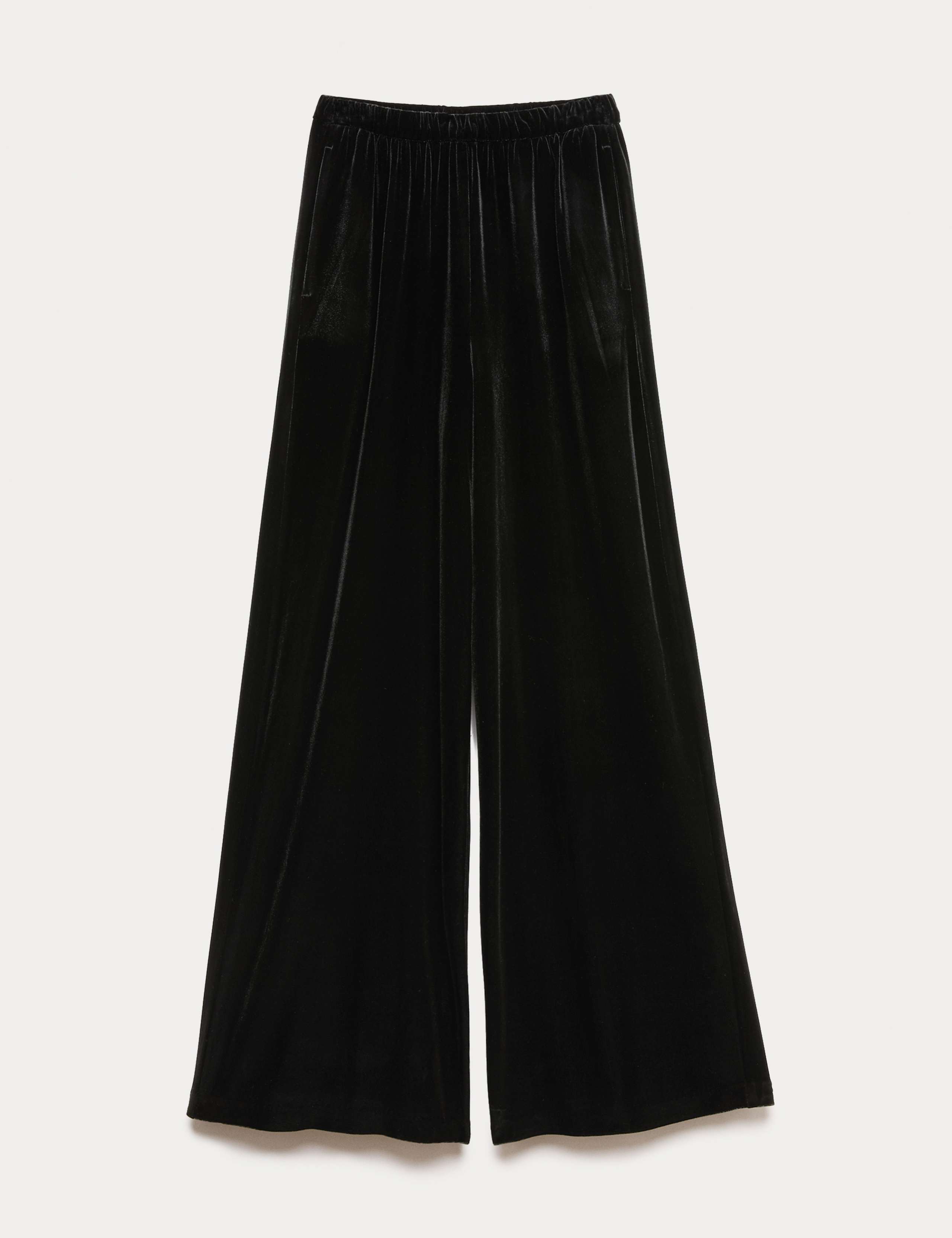 Fluid Velvet Wide Leg Trousers 2 of 6