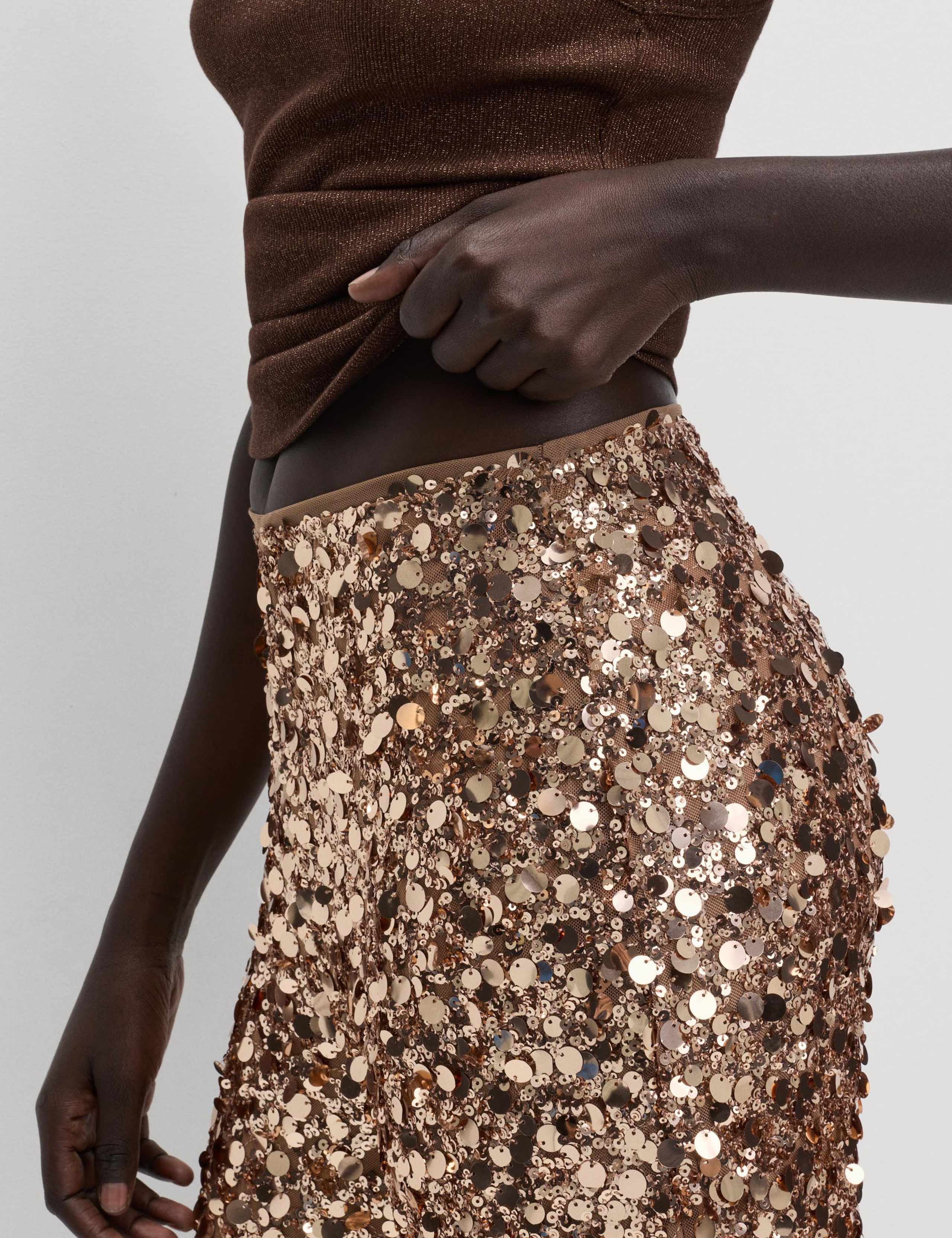 Sequin Wide Leg Trousers 5 of 7
