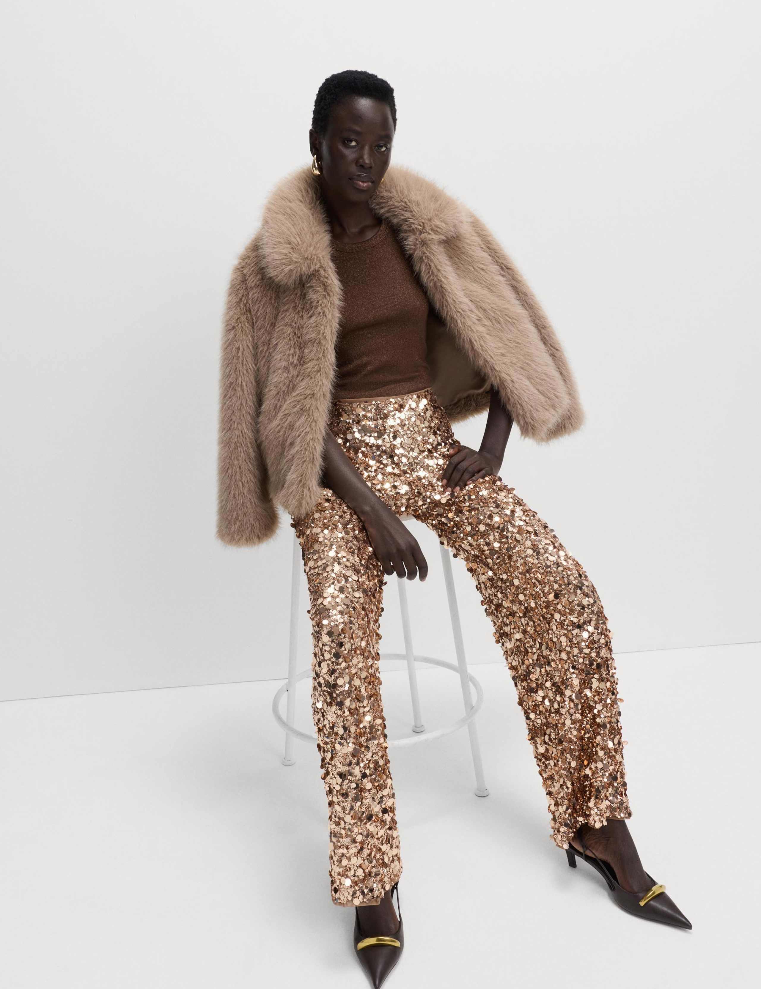 Sequin Wide Leg Trousers 7 of 7