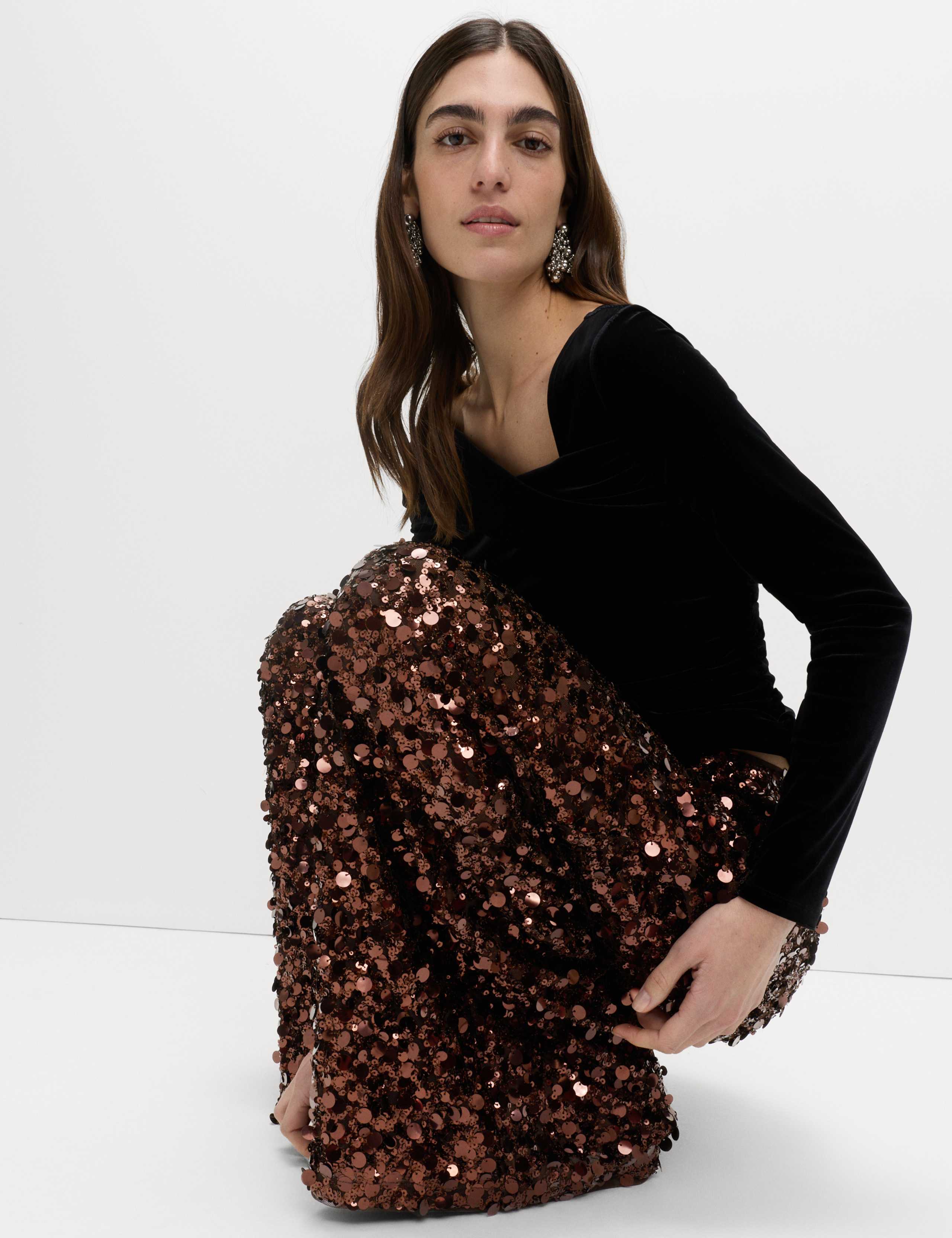Sequin Wide Leg Trousers 6 of 6