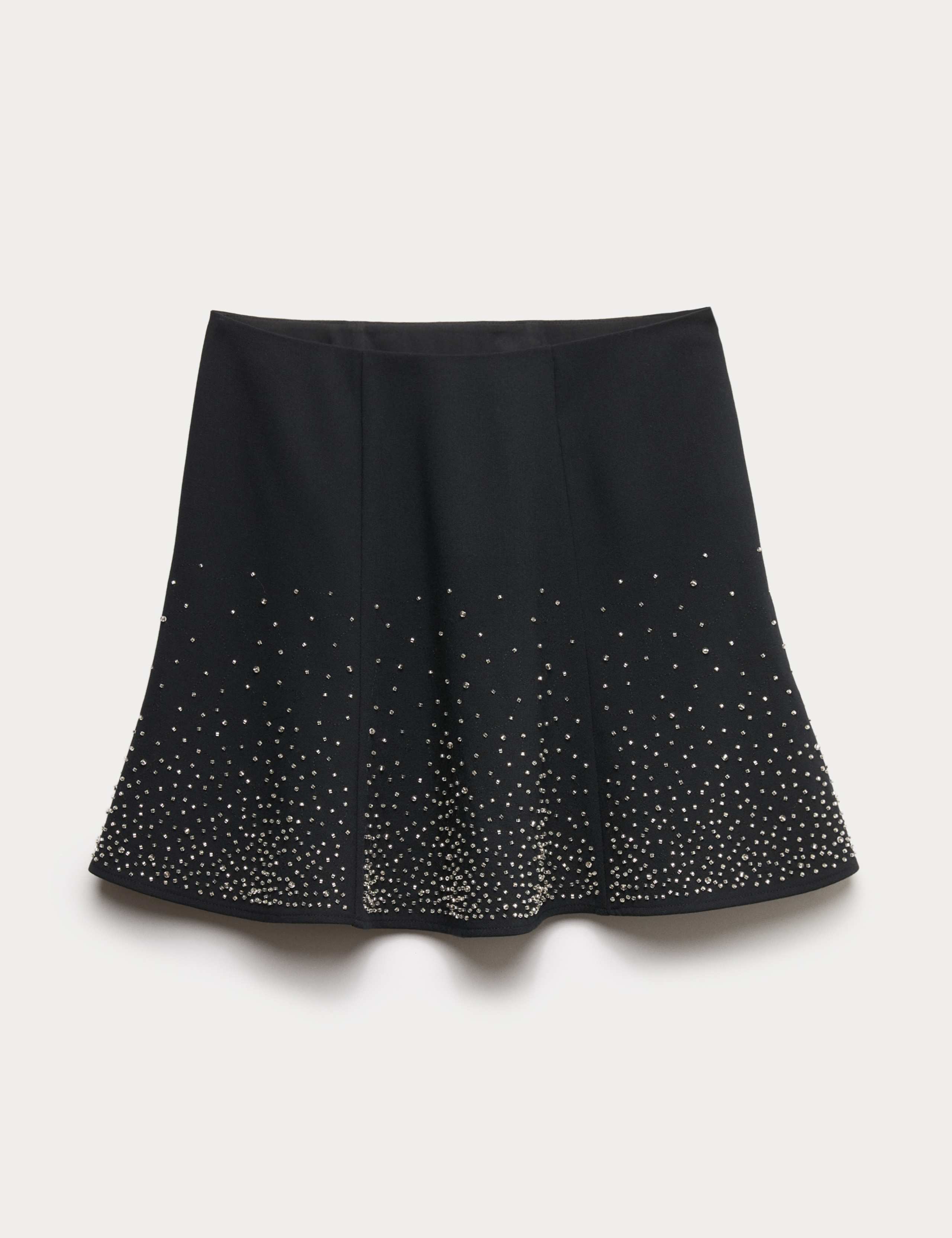Scattered Embellished Mini Skater Skirt 2 of 5